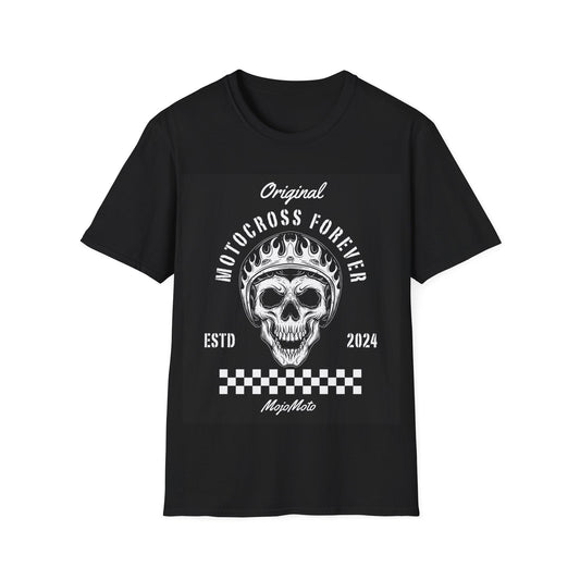 Motocross Forever T-Shirt, Unisex Graphic Tee, Skull Design, Perfect for Riders, Sport Enthusiasts, Gift for Motocross lovers everywhere