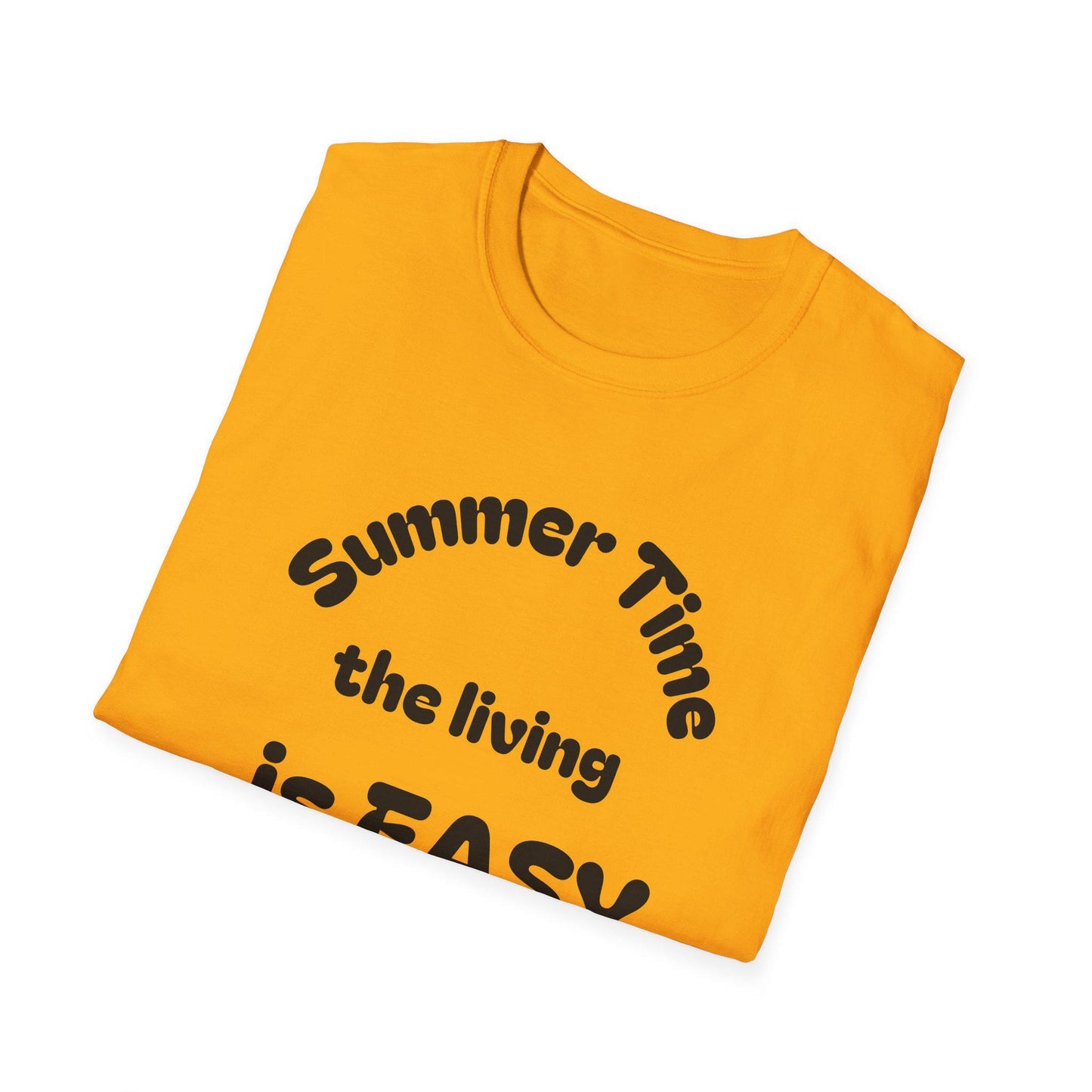 Summer Time Easy T-Shirt | Unisex Softstyle Tee for Relaxed Vibes, Perfect for Vacations, Parties, Gifts, Casual Wear