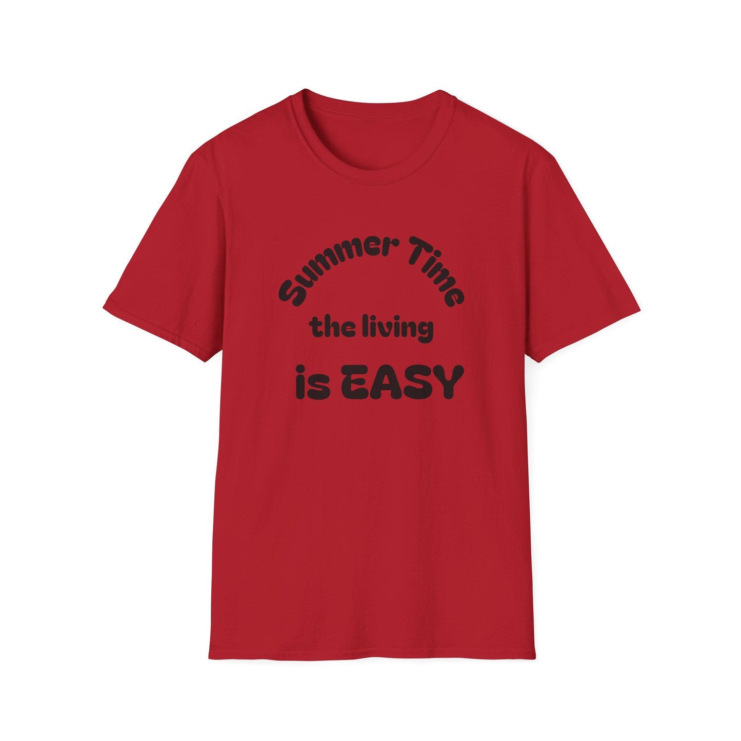Summer Time Easy T-Shirt | Unisex Softstyle Tee for Relaxed Vibes, Perfect for Vacations, Parties, Gifts, Casual Wear