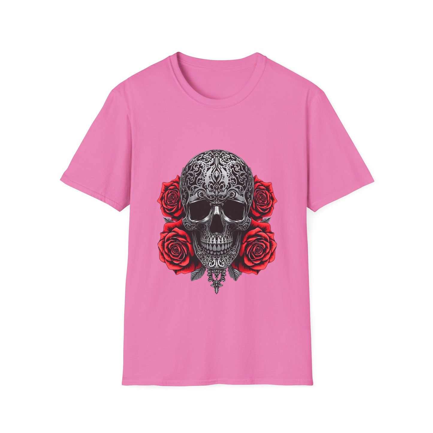 Iron Skull & Red Roses Tattoo Inspired Tee - SJM Print Store