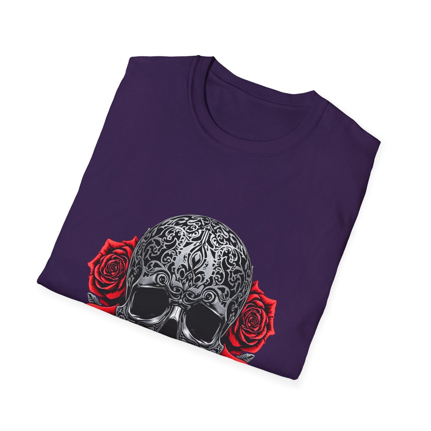 Iron Skull & Red Roses Tattoo Inspired Tee - SJM Print Store