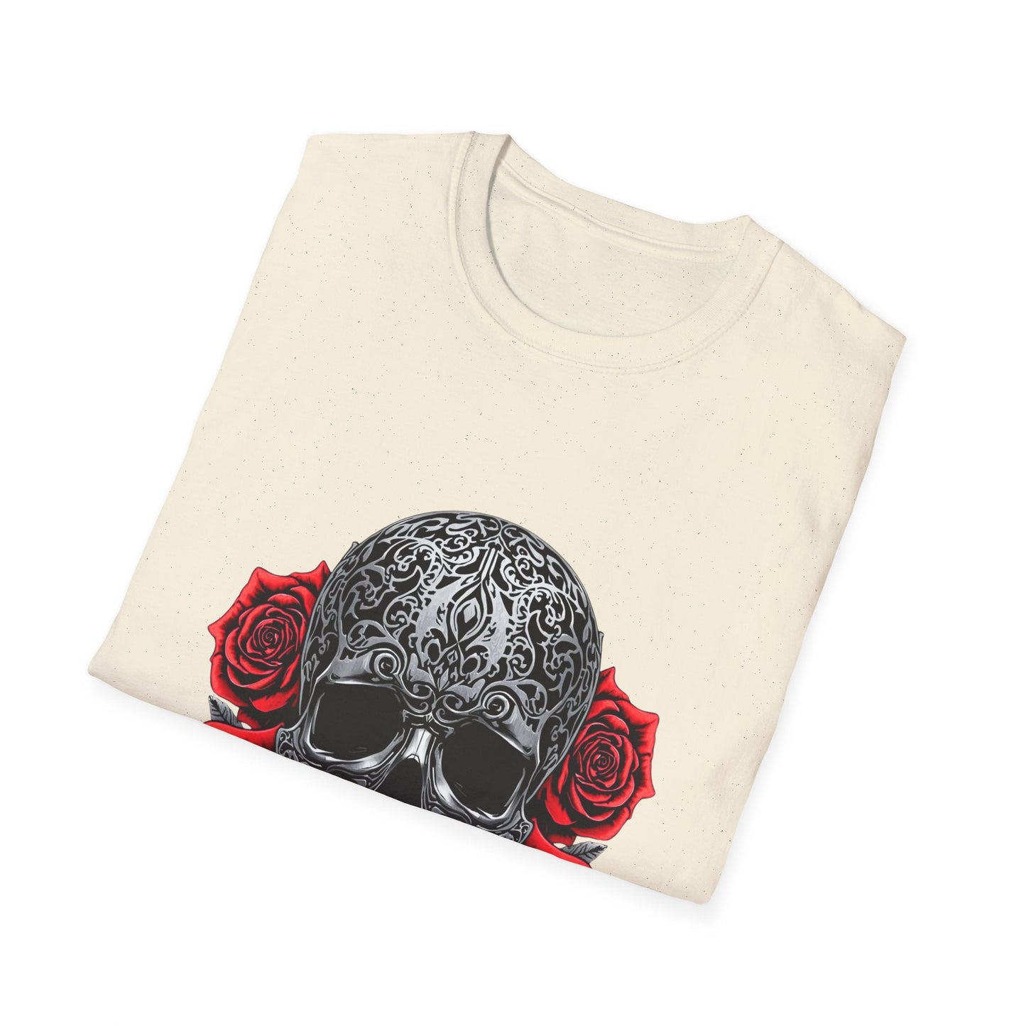 Iron Skull & Red Roses Tattoo Inspired Tee - SJM Print Store