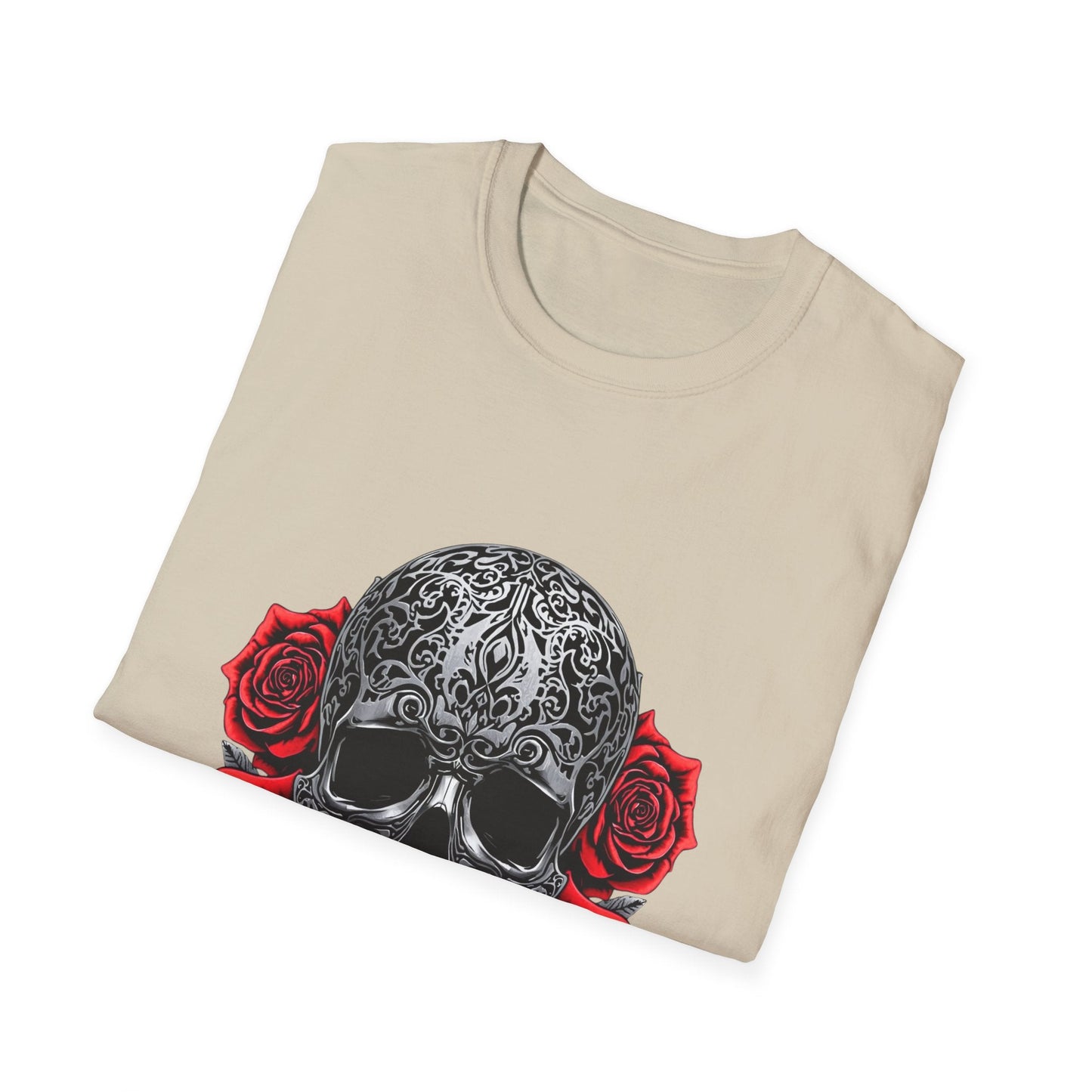 Iron Skull & Red Roses Tattoo Inspired Tee - SJM Print Store