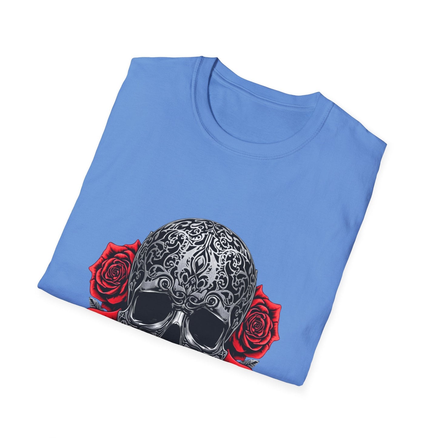Iron Skull & Red Roses Tattoo Inspired Tee - SJM Print Store