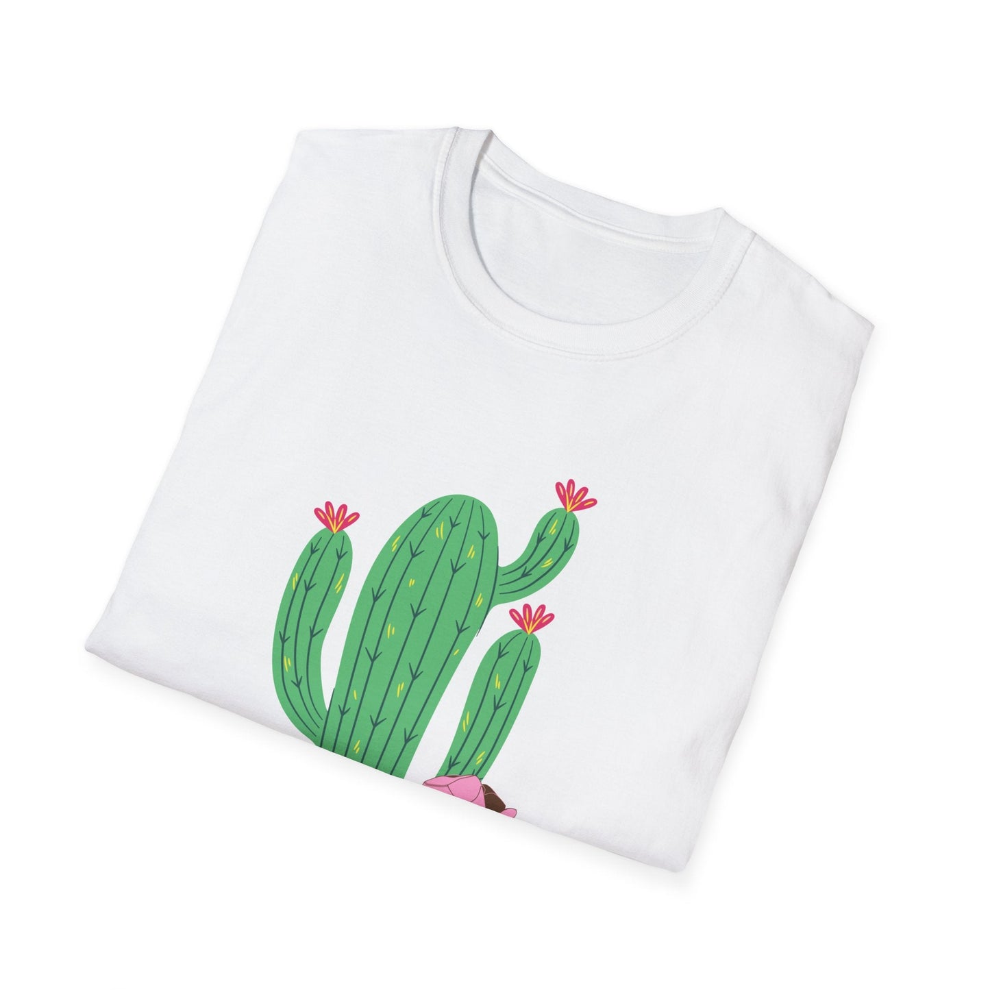 Just a Little Bit Country Cactus Unisex T-Shirt | Cute Cactus Design, Casual Wear, Gifts for Country Lovers, Southern Style Tee - SJM Print Store