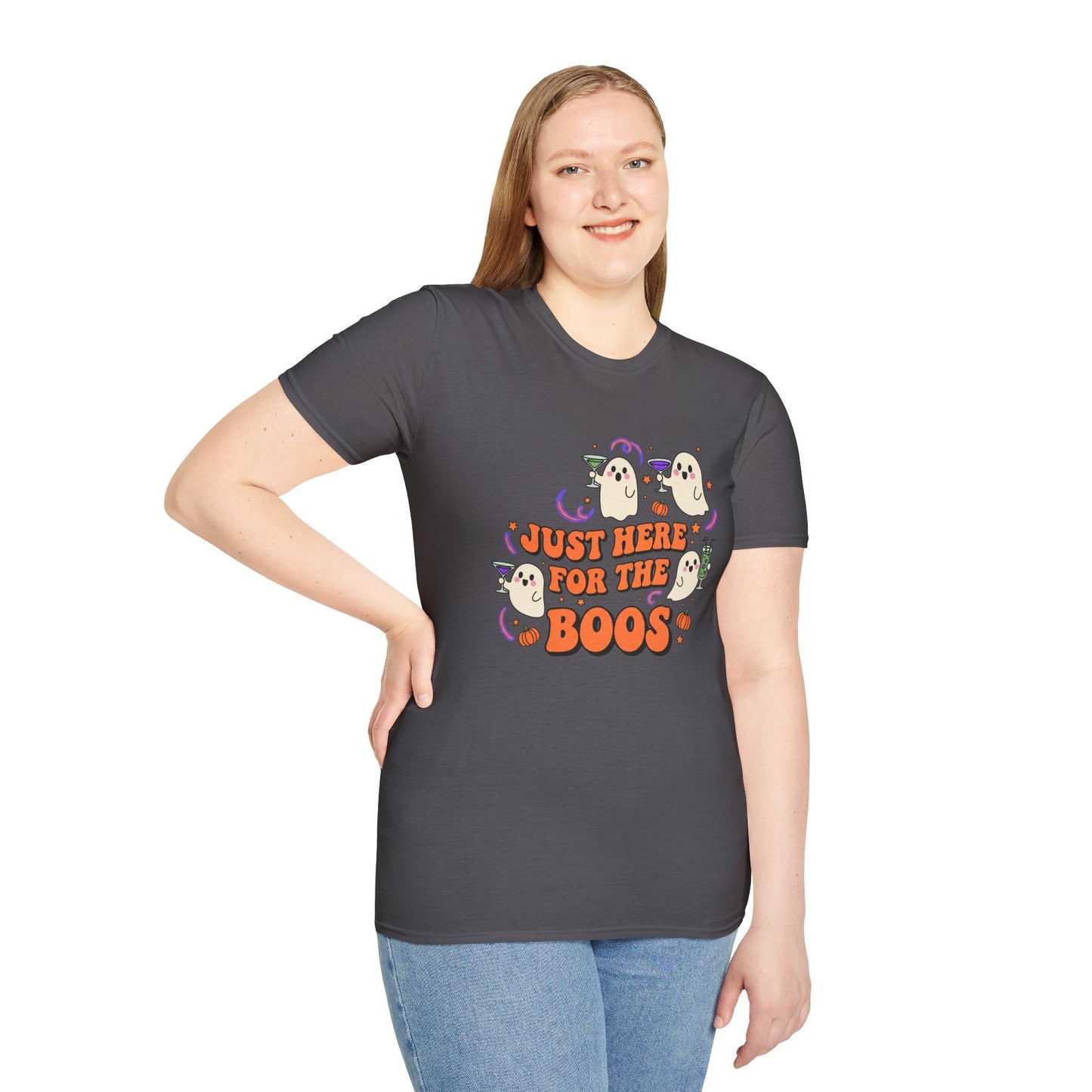 Just Here for the Boos Halloween T-Shirt - SJM Print Store