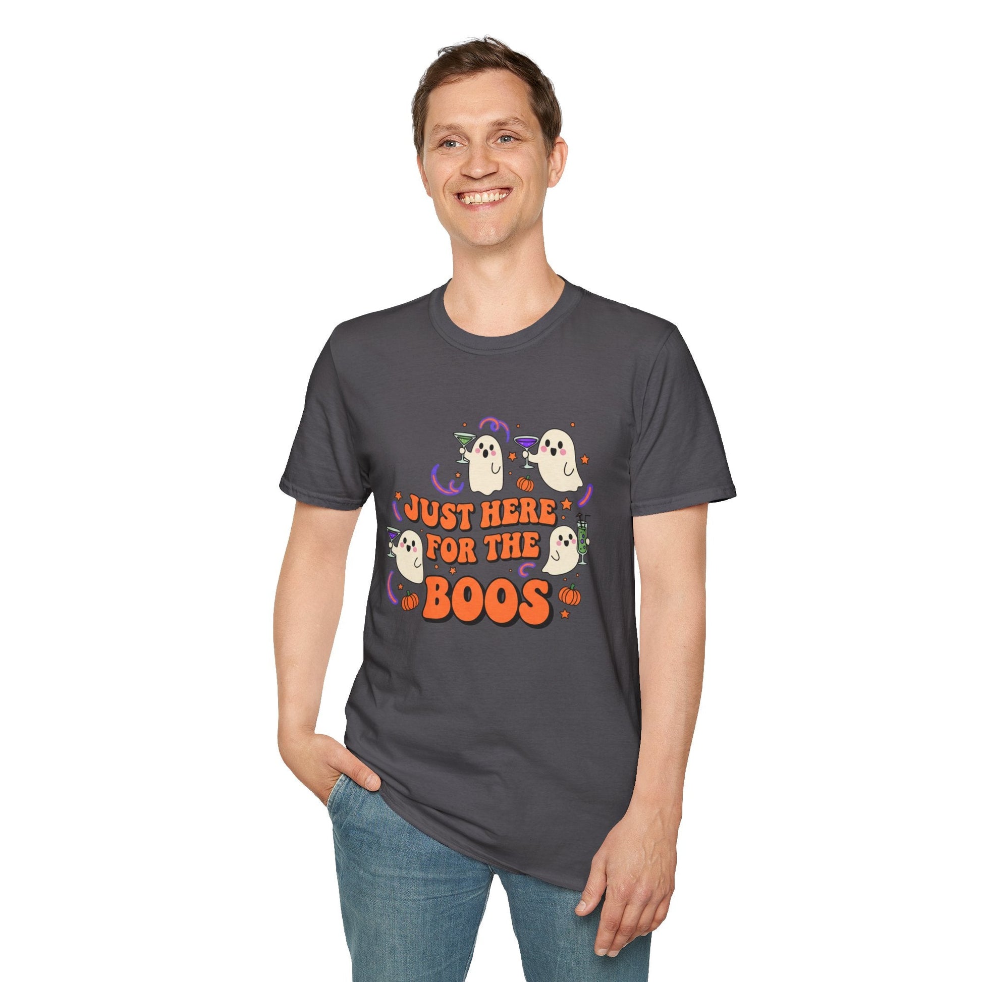 Just Here for the Boos Halloween T-Shirt - SJM Print Store