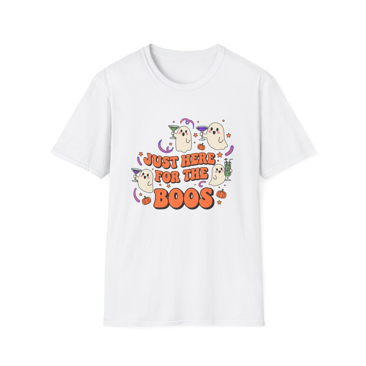 Just Here for the Boos Halloween T-Shirt - SJM Print Store