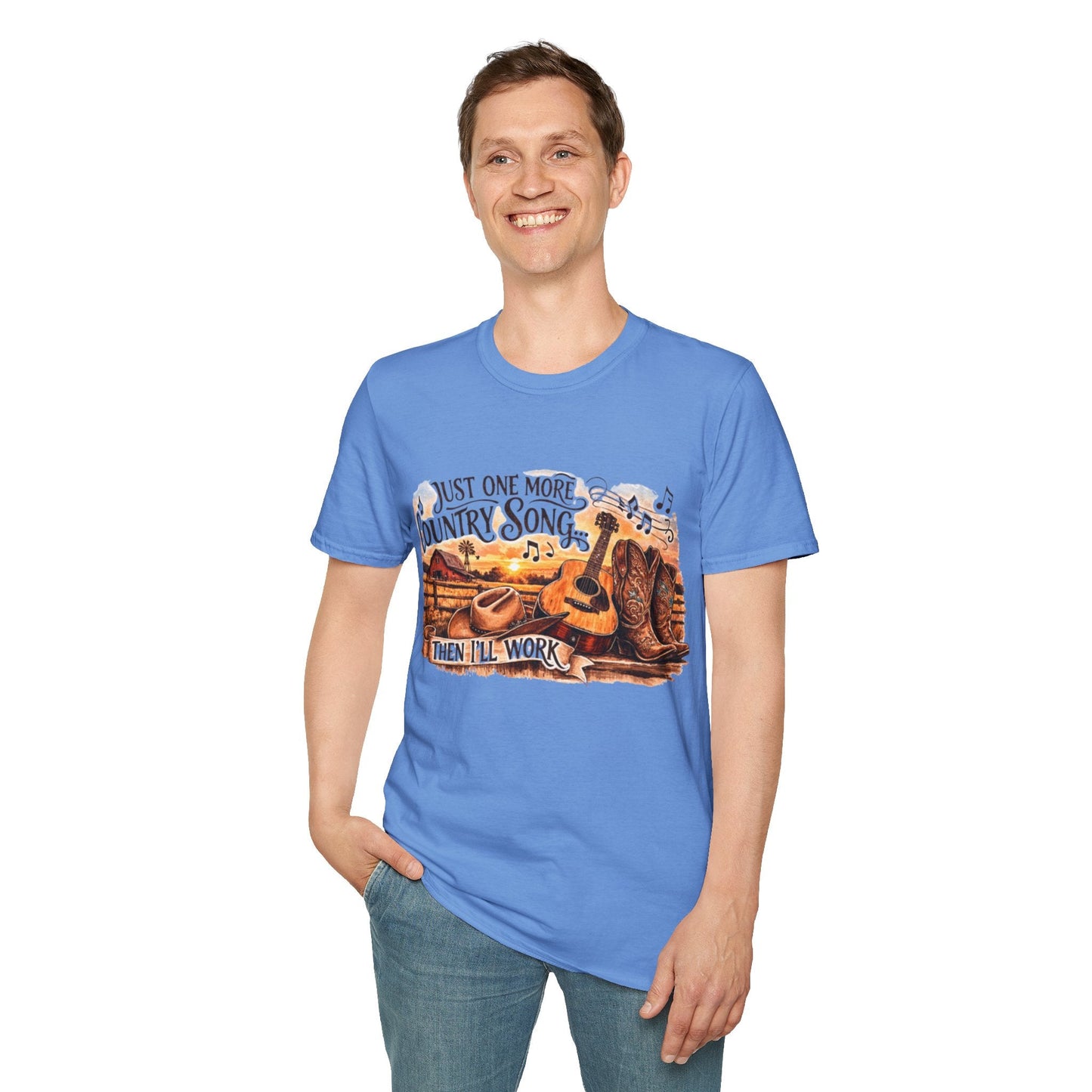 Just One More Country Song Guitar & Boots T-Shirt - SJM Print Store