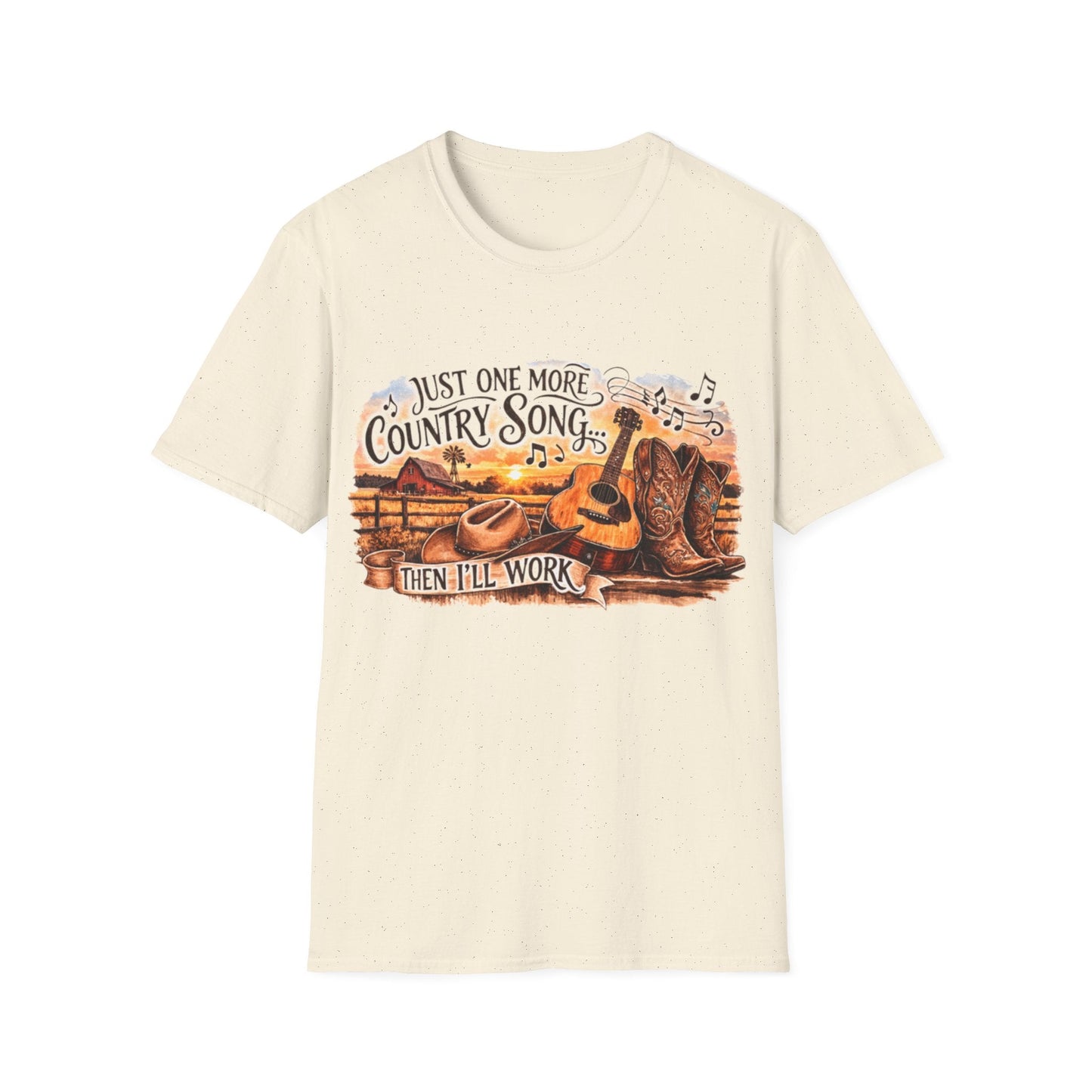 Just One More Country Song Guitar & Boots T-Shirt - SJM Print Store