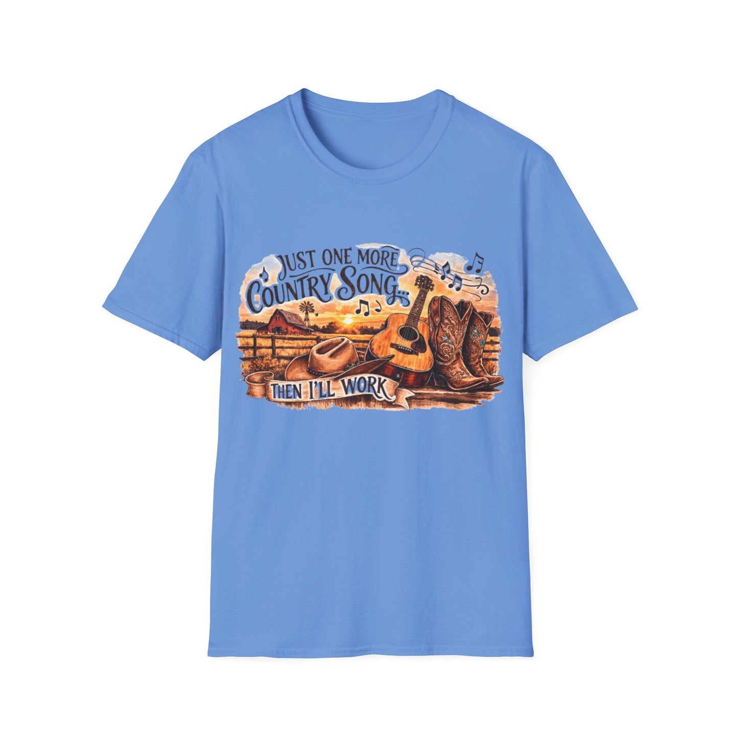 Just One More Country Song Guitar & Boots T-Shirt - SJM Print Store