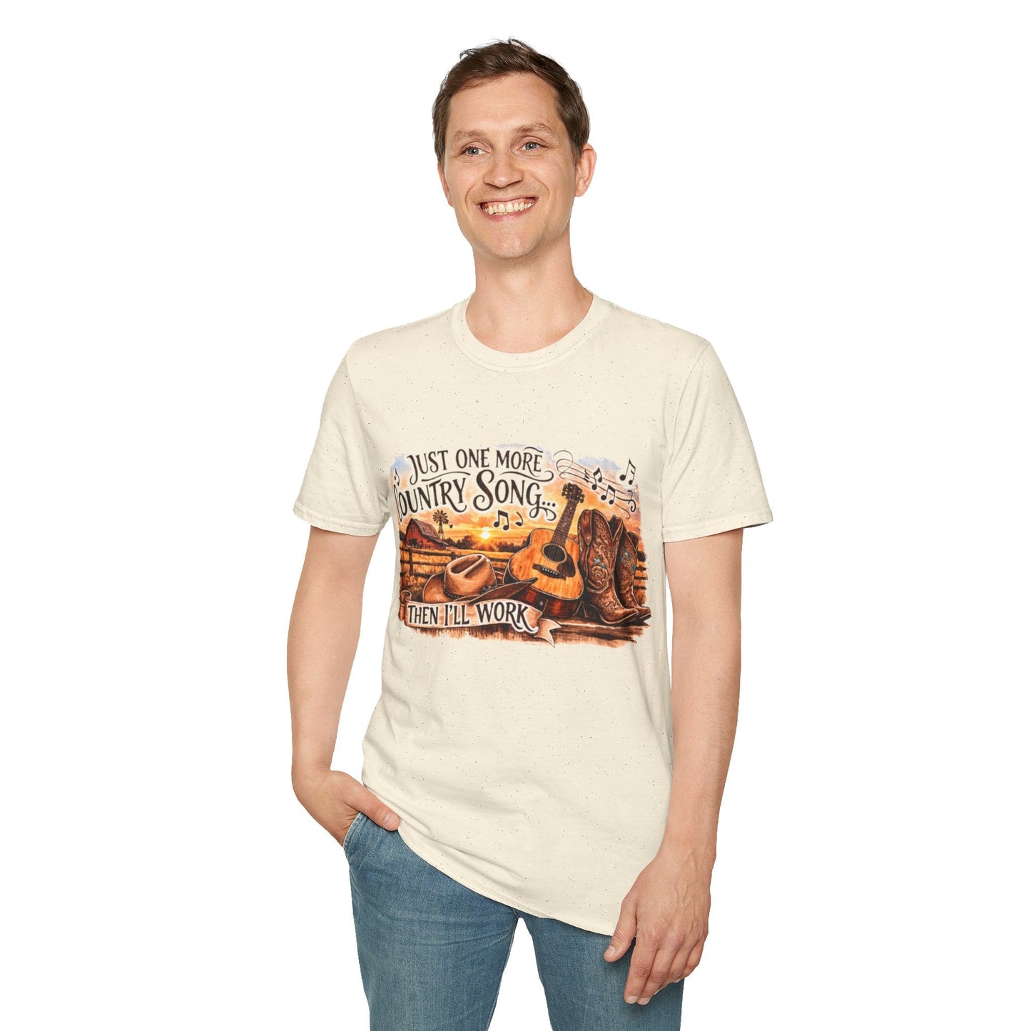 Just One More Country Song Guitar & Boots T-Shirt - SJM Print Store