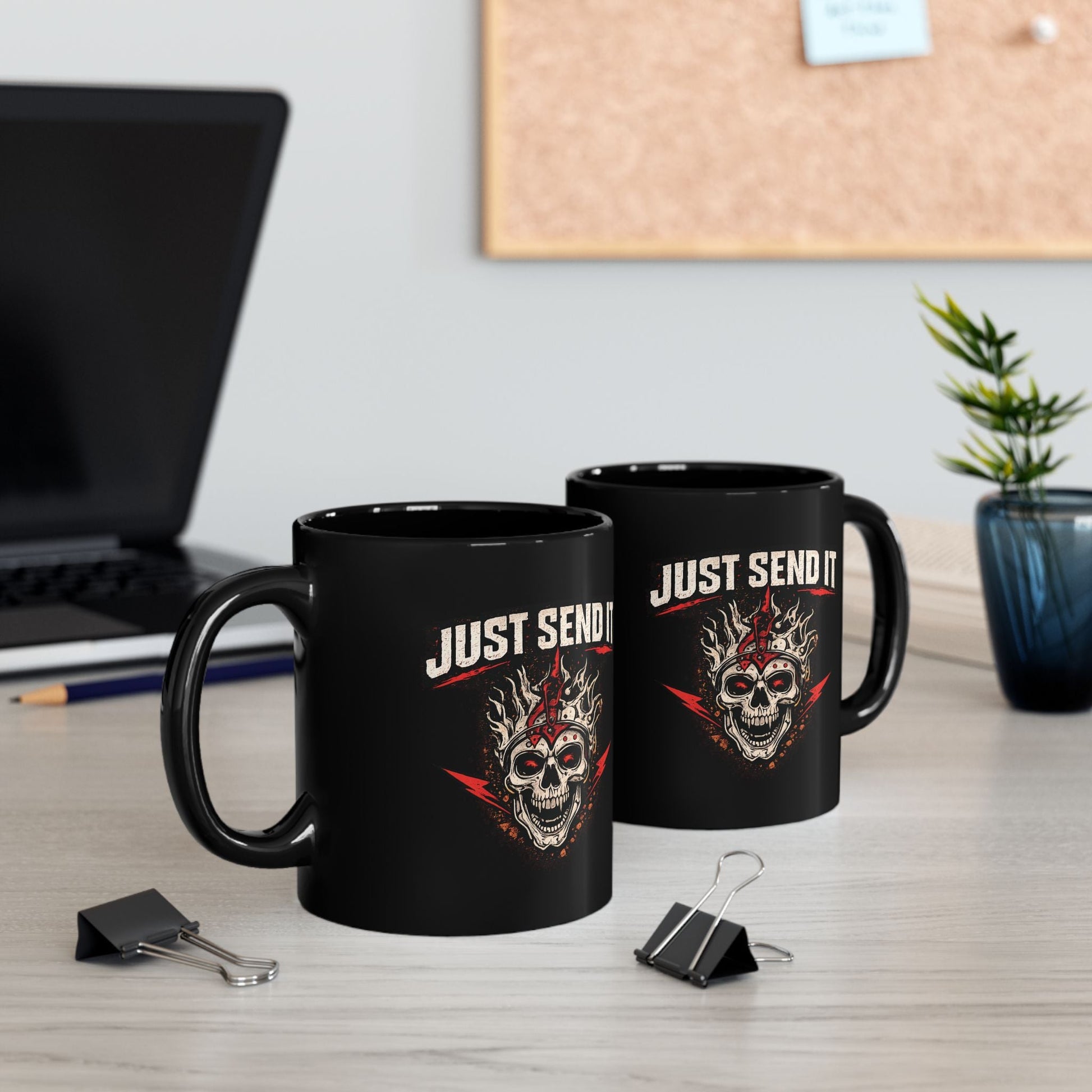 Just Send It Skull Moto Mug - SJM Print Store