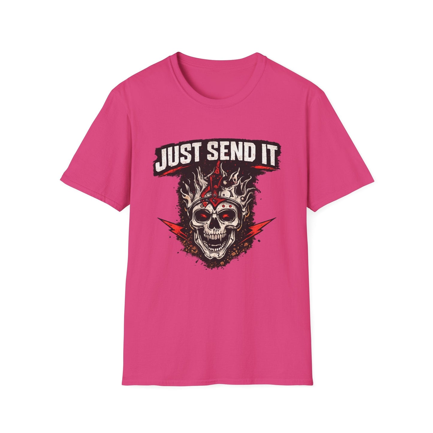 Just Send It Skull Moto T-Shirt - SJM Print Store