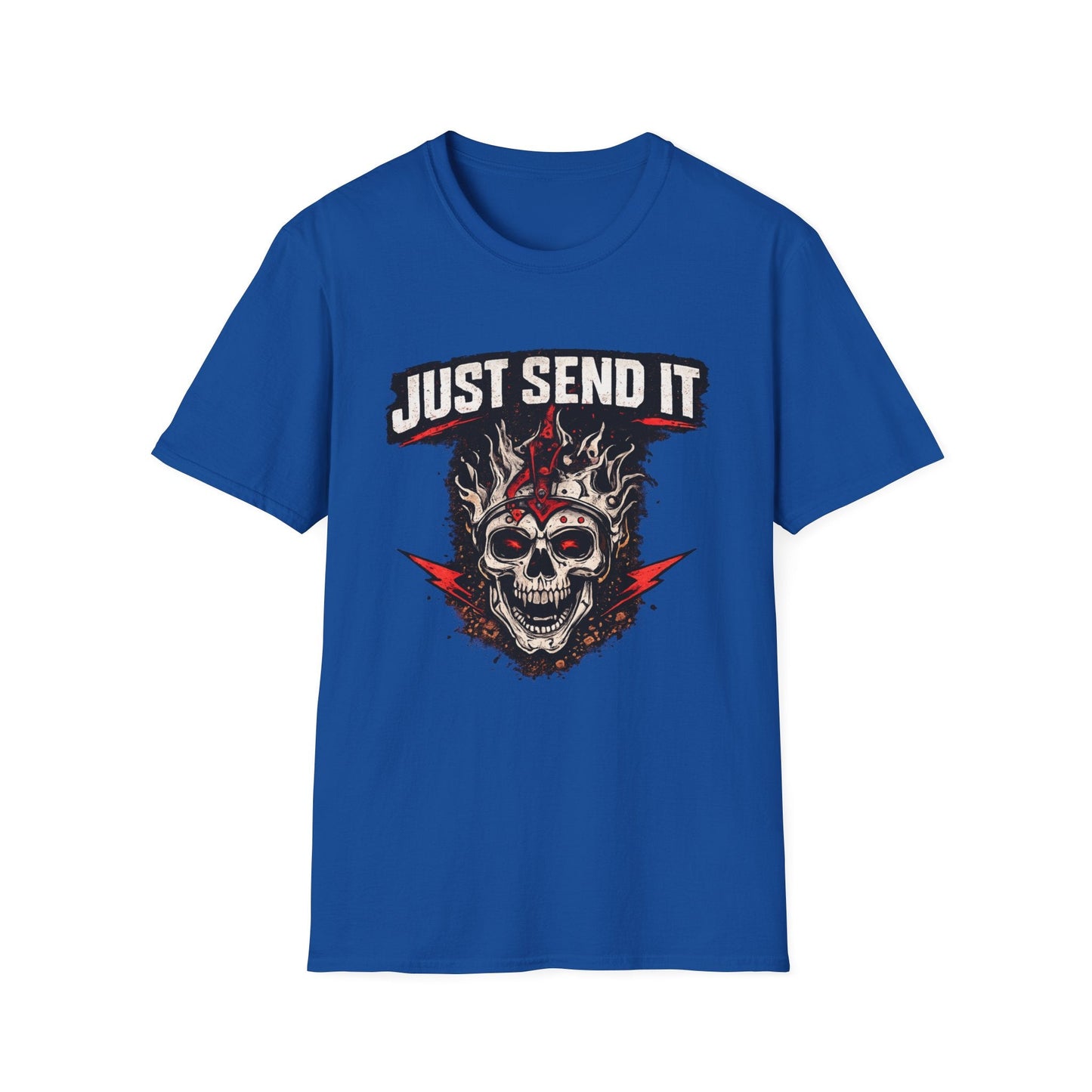 Just Send It Skull Moto T-Shirt - SJM Print Store