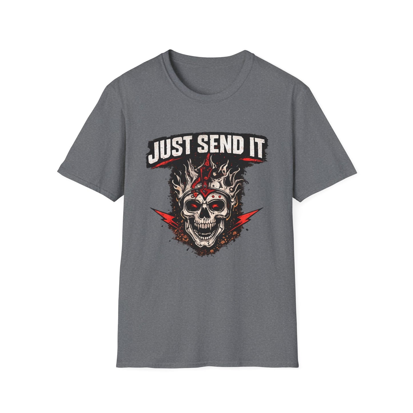 Just Send It Skull Moto T-Shirt - SJM Print Store