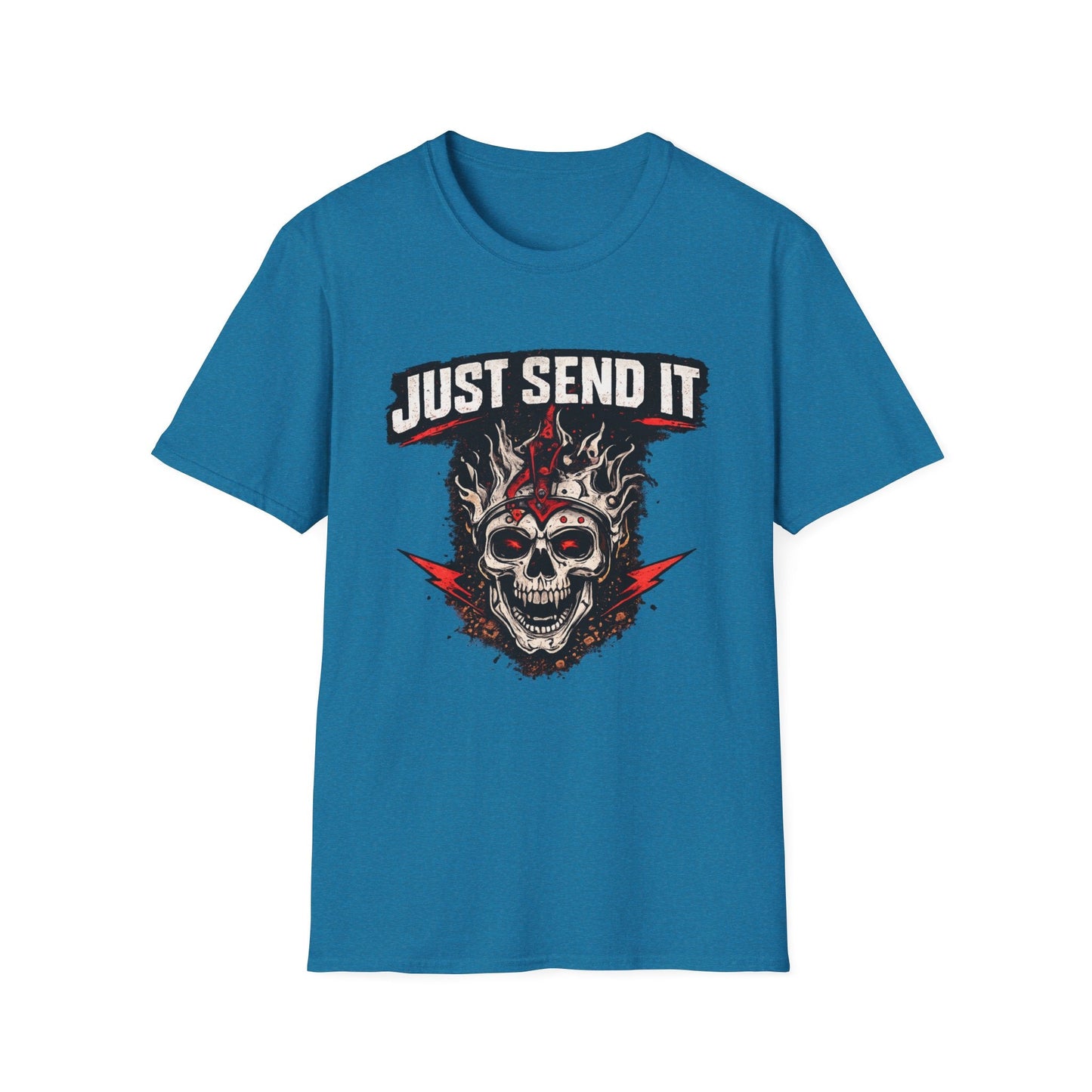 Just Send It Skull Moto T-Shirt - SJM Print Store