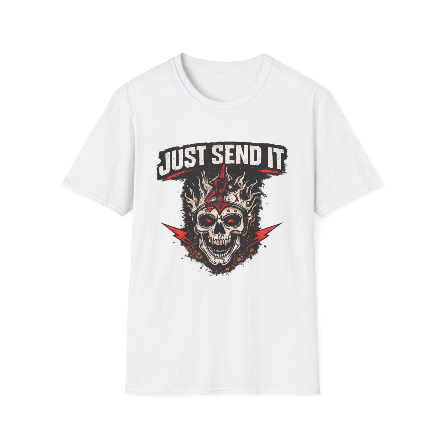 Just Send It Skull Moto T-Shirt - SJM Print Store