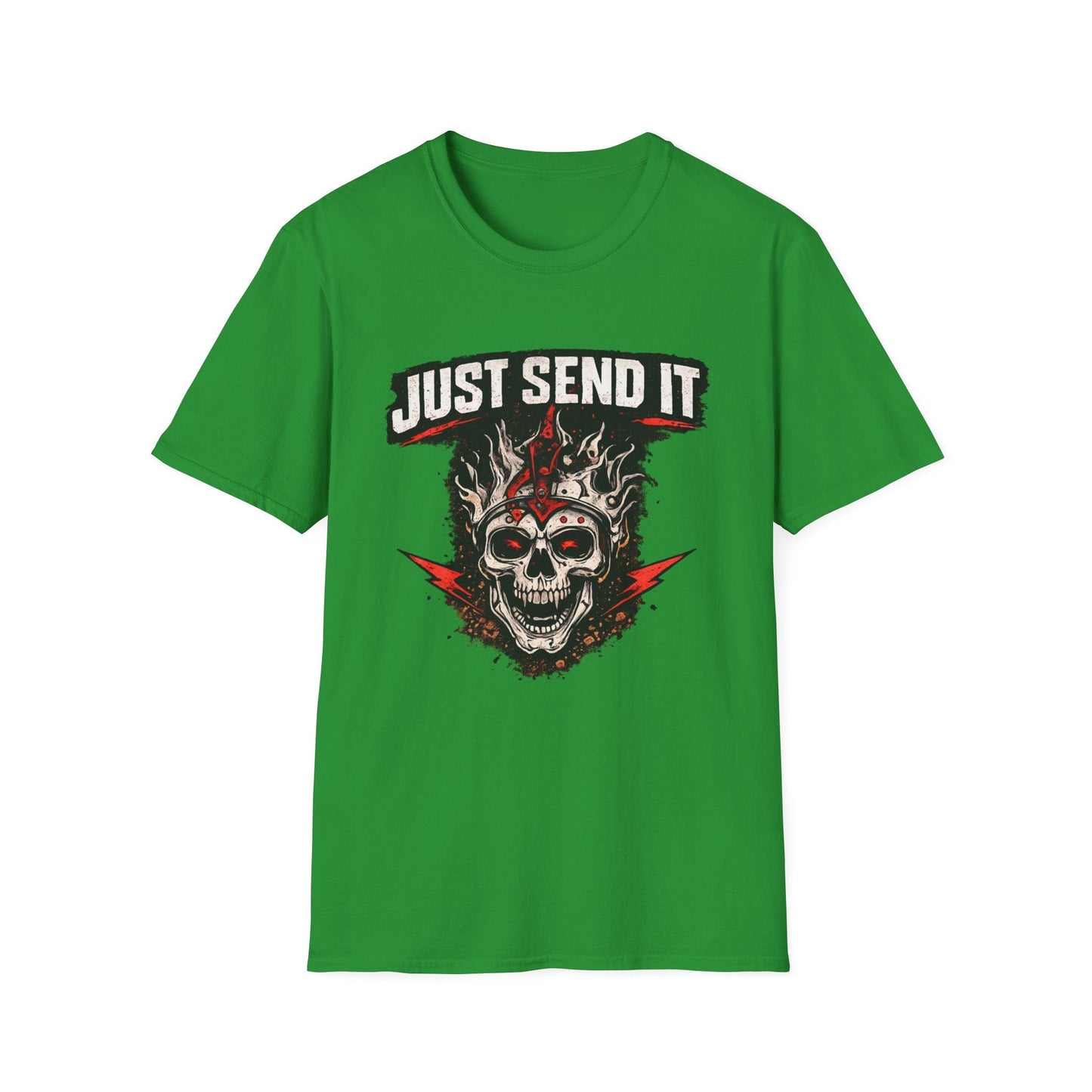 Just Send It Skull Moto T-Shirt - SJM Print Store