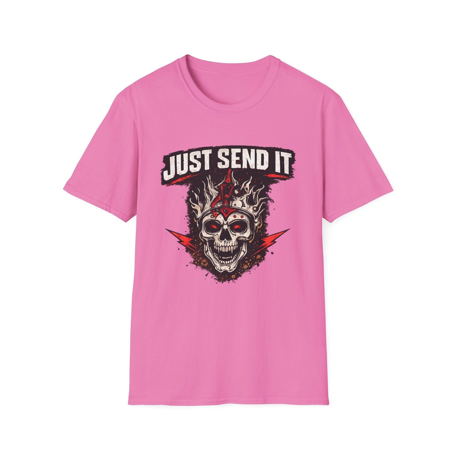 Just Send It Skull Moto T-Shirt - SJM Print Store