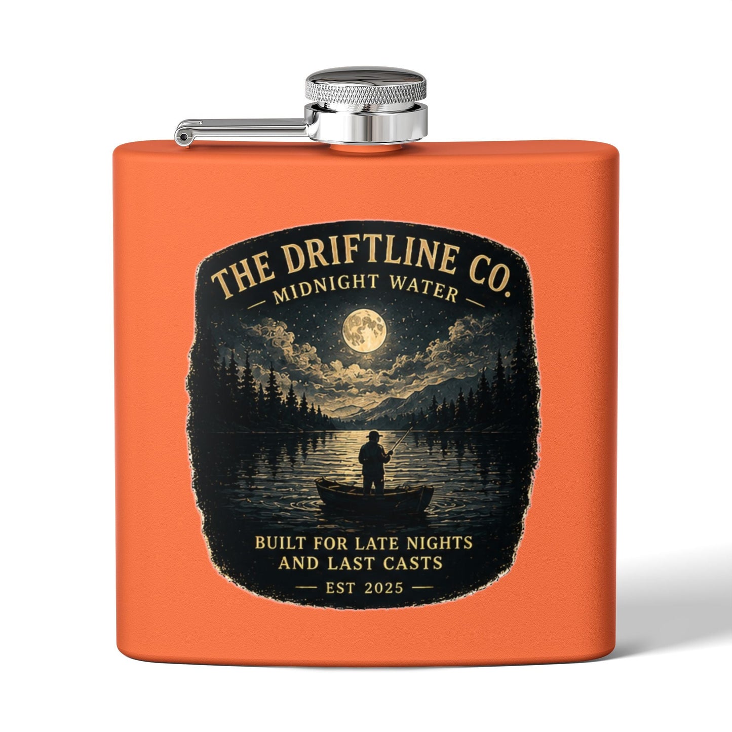 Late Nights Last Casts Hip Flask - SJM Print Store