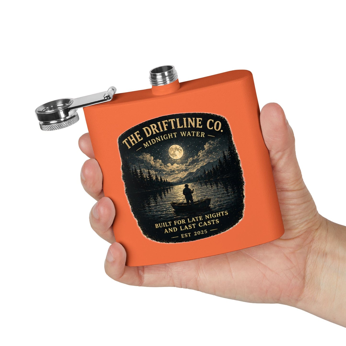Late Nights Last Casts Hip Flask - SJM Print Store