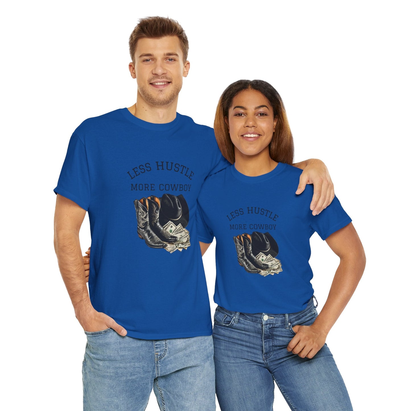 Less Hustle More Cowboy unique designed T-Shirt - SJM Print Store