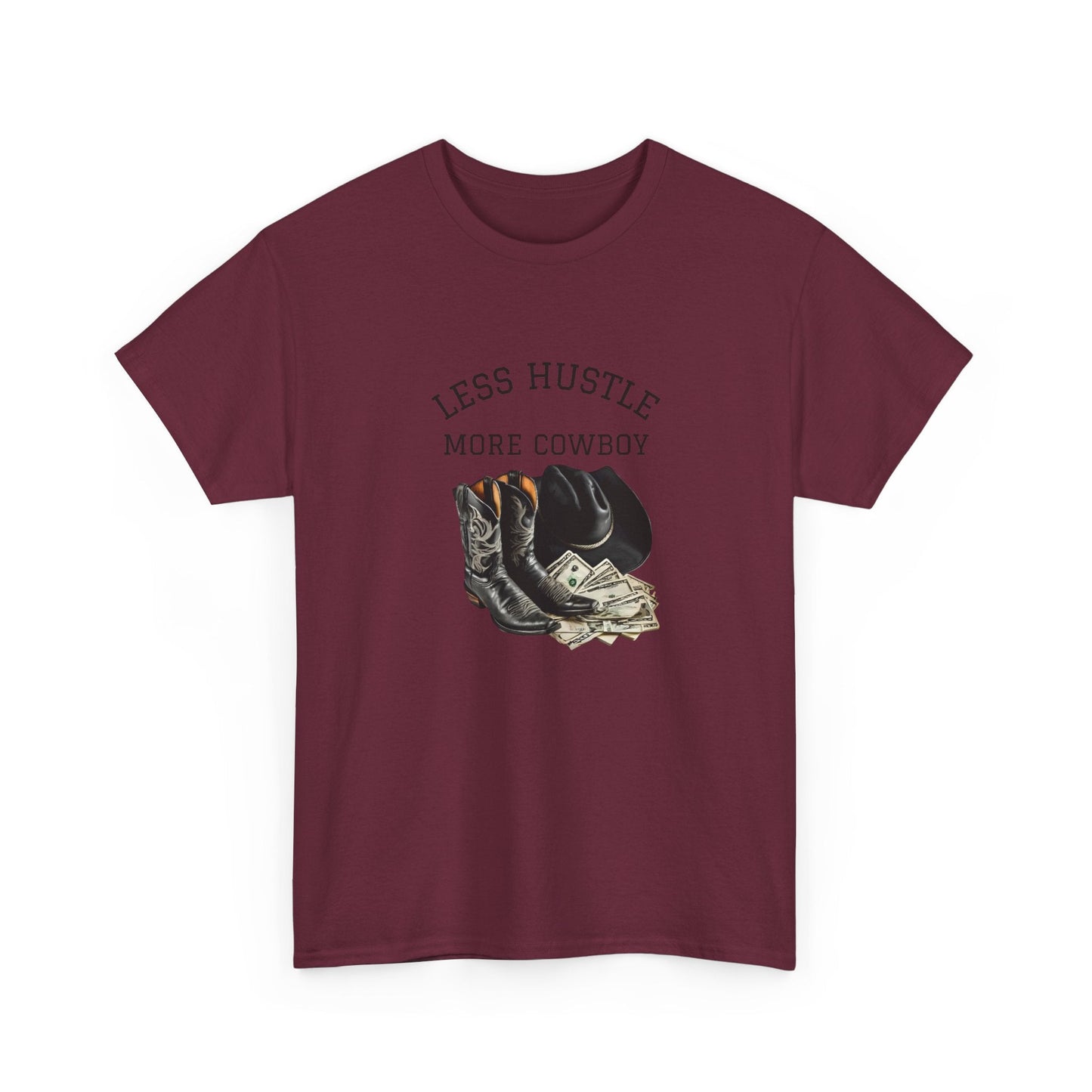 Less Hustle More Cowboy unique designed T-Shirt - SJM Print Store