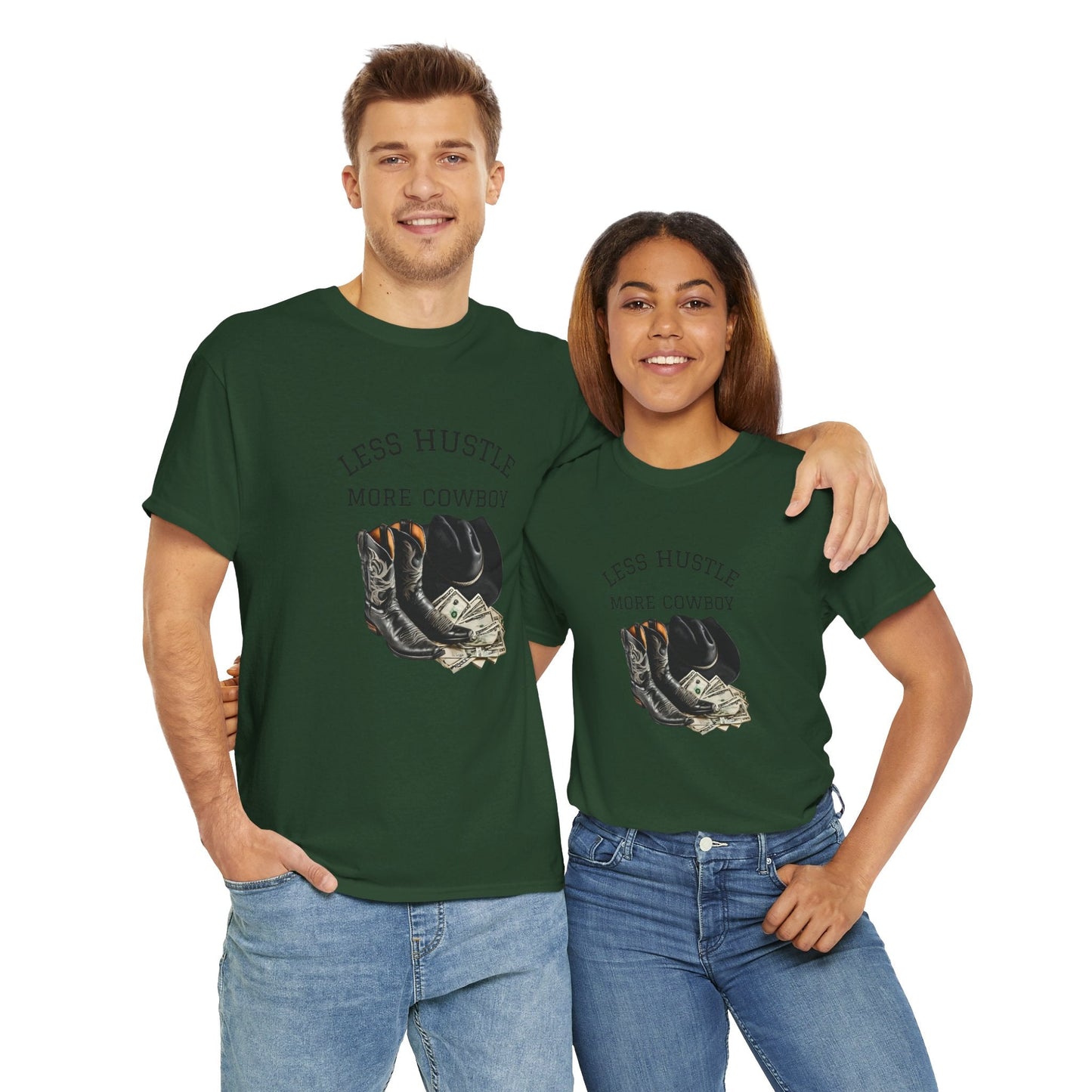 Less Hustle More Cowboy unique designed T-Shirt - SJM Print Store
