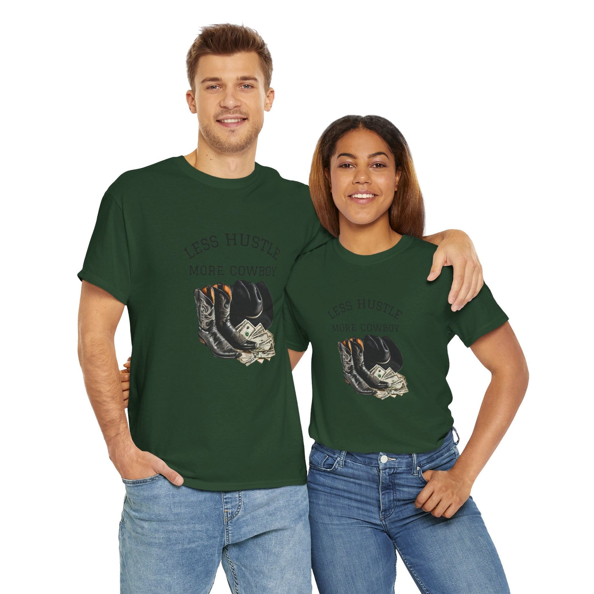 Less Hustle More Cowboy unique designed T-Shirt - SJM Print Store