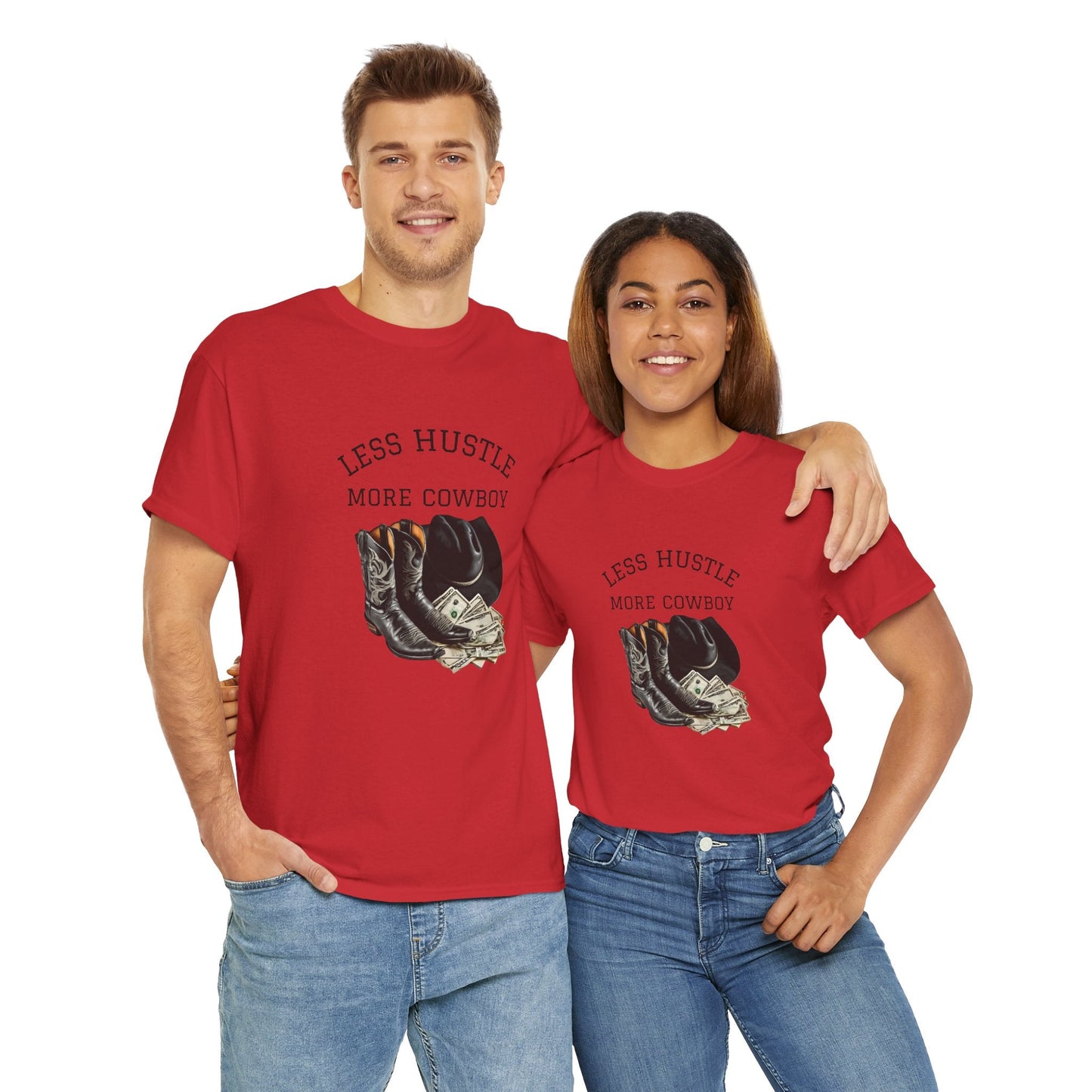 Less Hustle More Cowboy unique designed T-Shirt - SJM Print Store