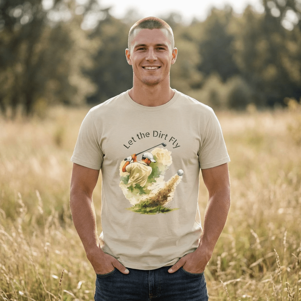 Let the Dirt Fly Golf T-Shirt - SJM Print Store