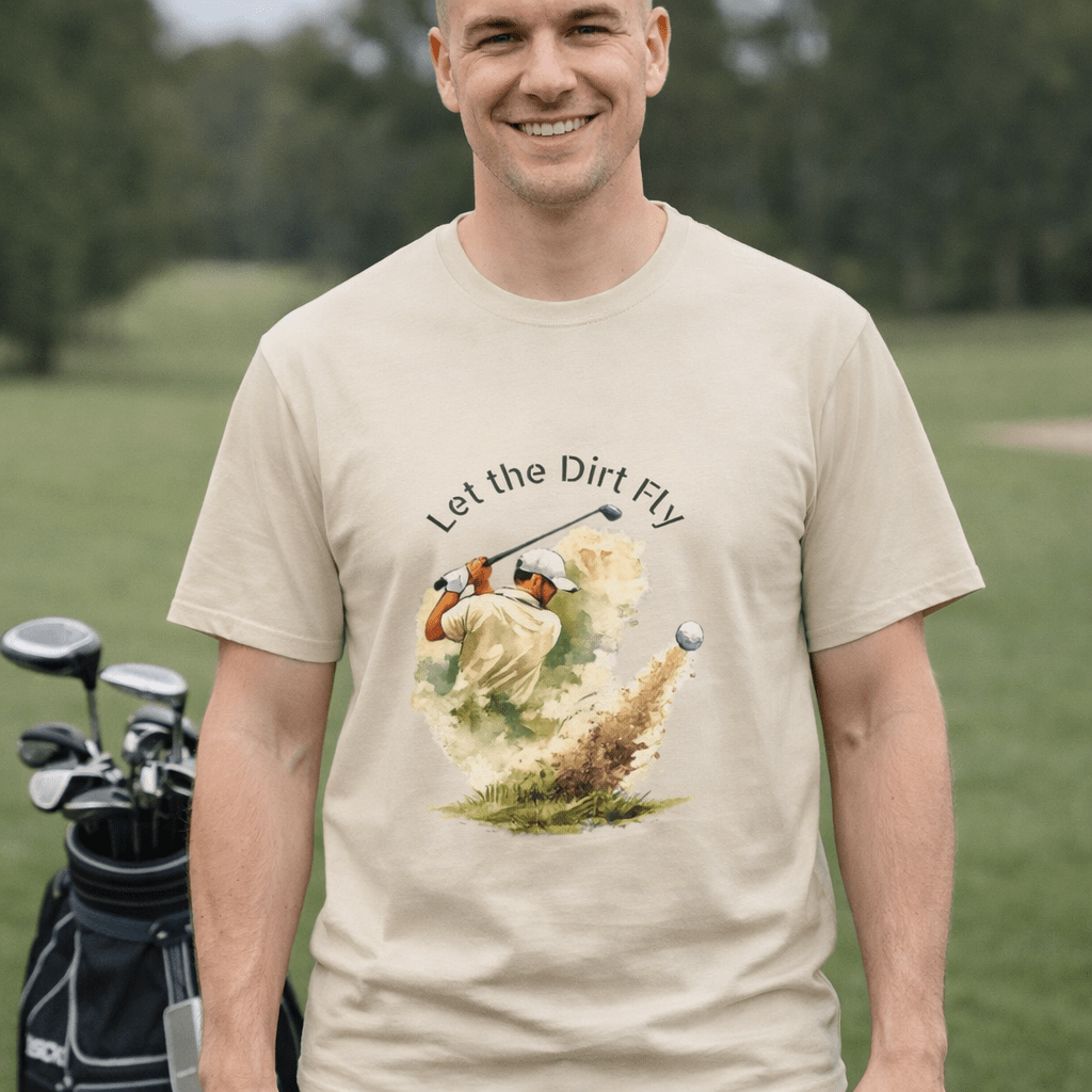 Let the Dirt Fly Golf T-Shirt - SJM Print Store
