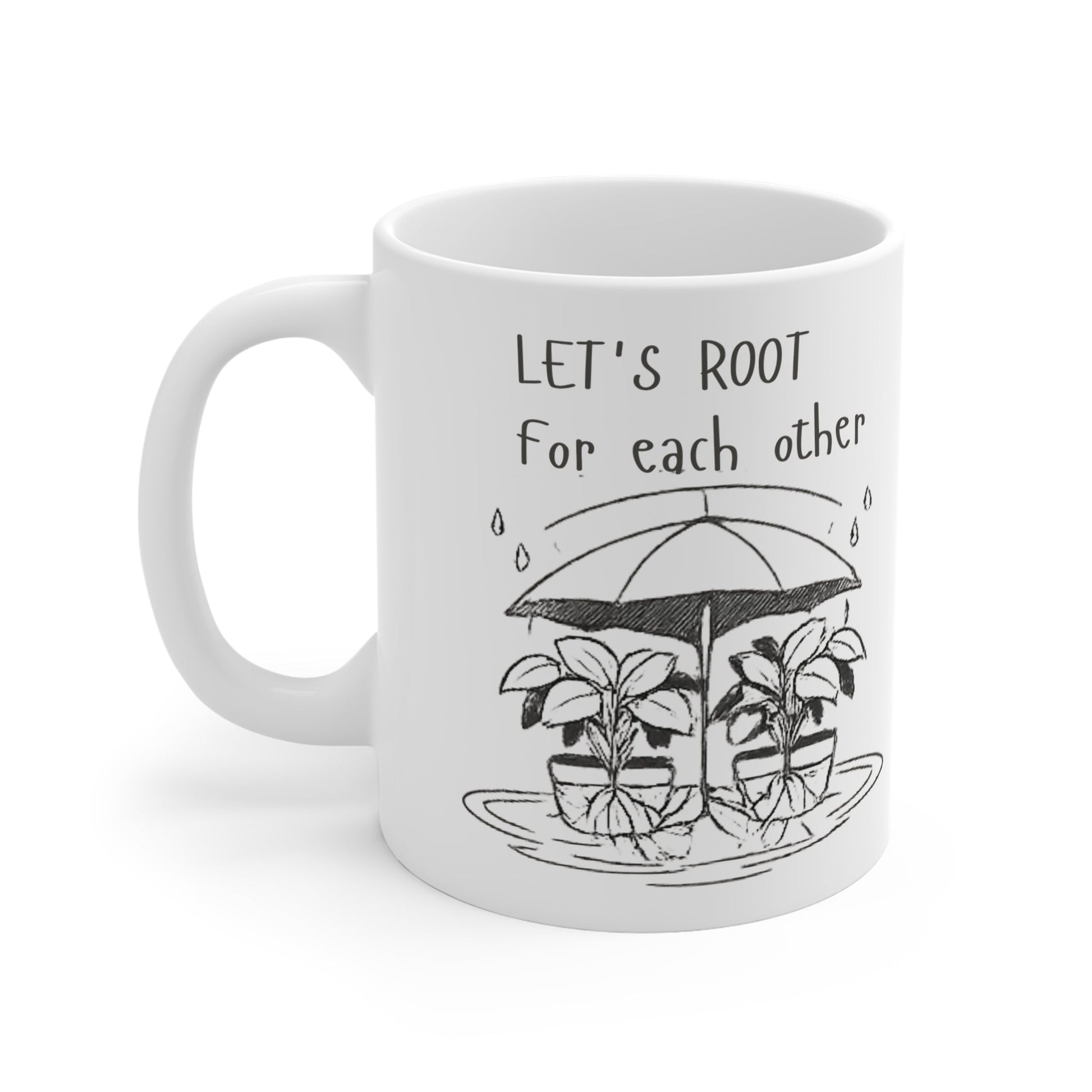 Let's Root For Each Other Mug Illustrated Mug - SJM Print Store