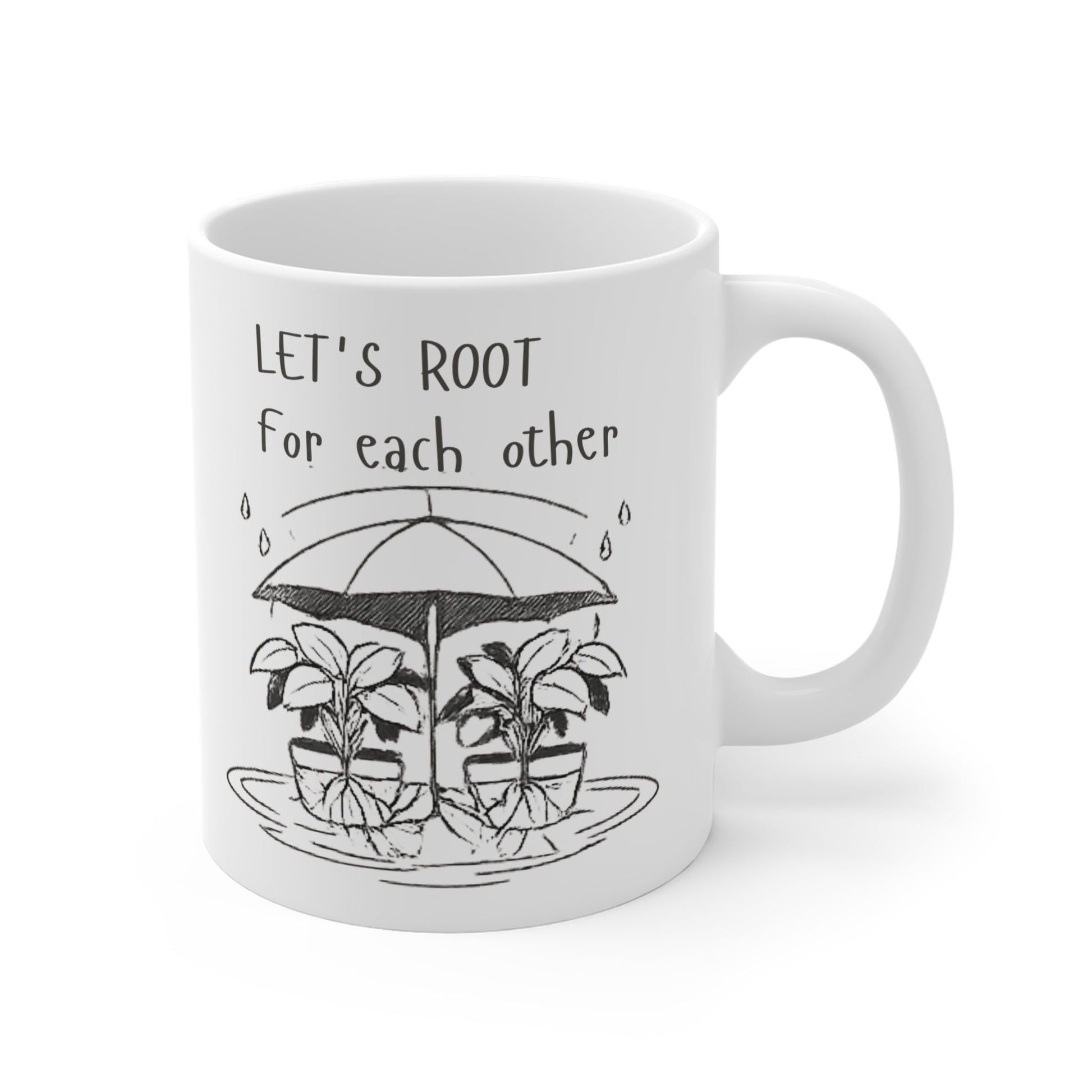 Let's Root For Each Other Mug Illustrated Mug - SJM Print Store