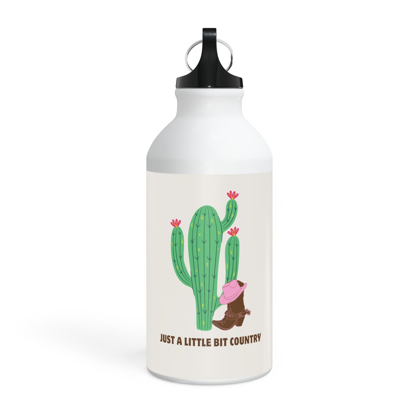 Little bit Country Cactus Oregon Water Bottle - Eco - Friendly Water Bottle, Cute Travel Mug, Summer Gift, Adventure Hydration, Ideal Gift - SJM Print Store