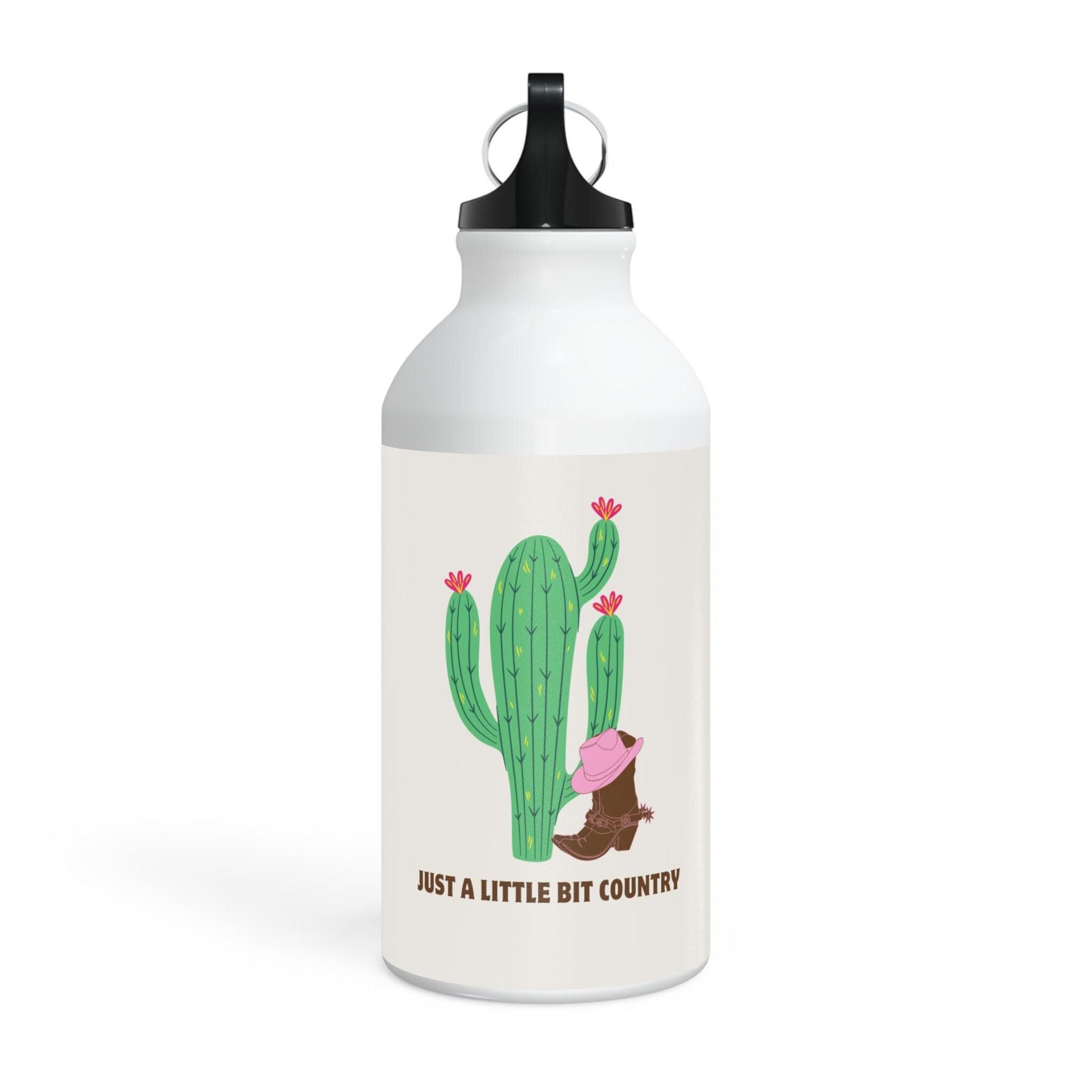 Little bit Country Cactus Oregon Water Bottle - Eco - Friendly Water Bottle, Cute Travel Mug, Summer Gift, Adventure Hydration, Ideal Gift - SJM Print Store