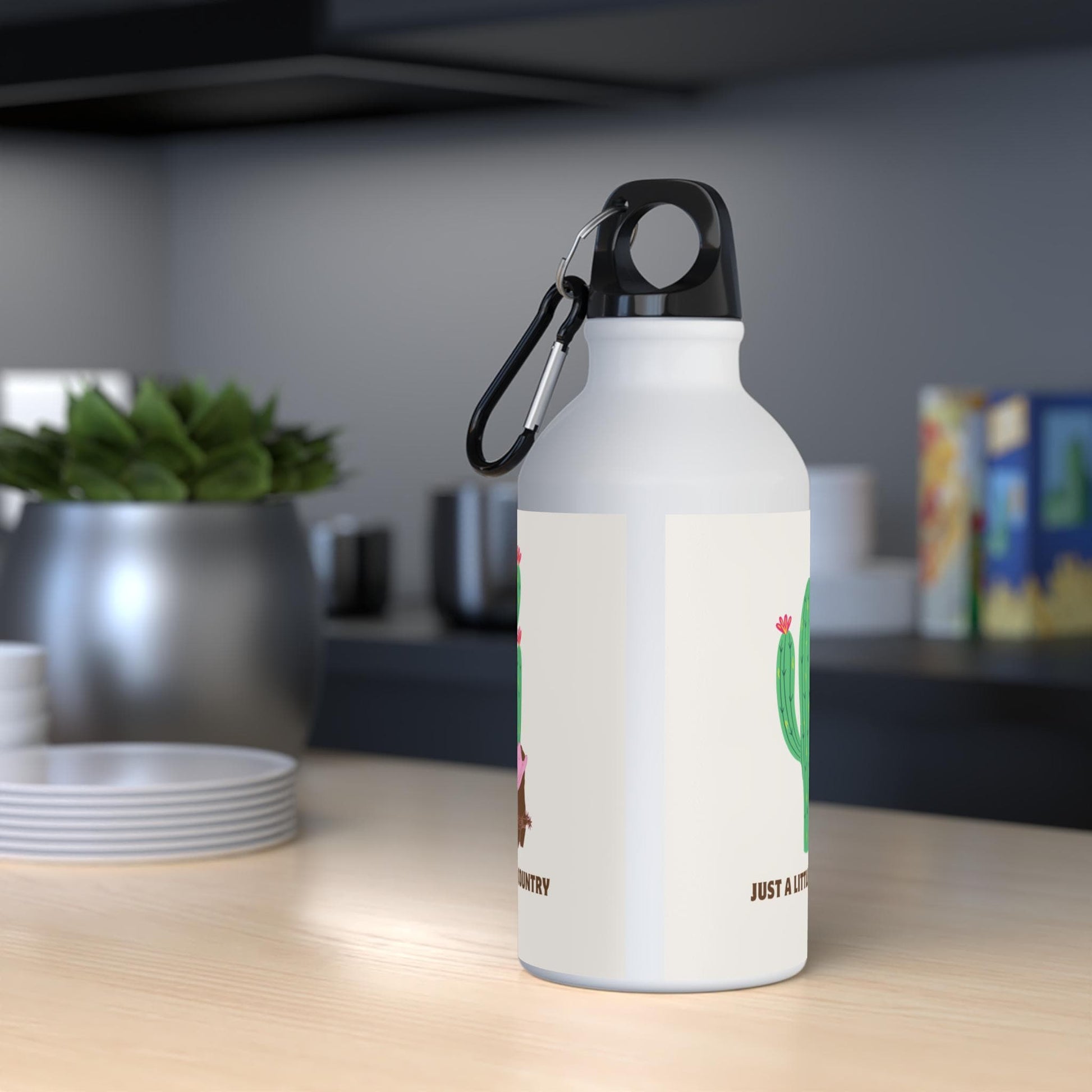 Little bit Country Cactus Oregon Water Bottle - Eco - Friendly Water Bottle, Cute Travel Mug, Summer Gift, Adventure Hydration, Ideal Gift - SJM Print Store