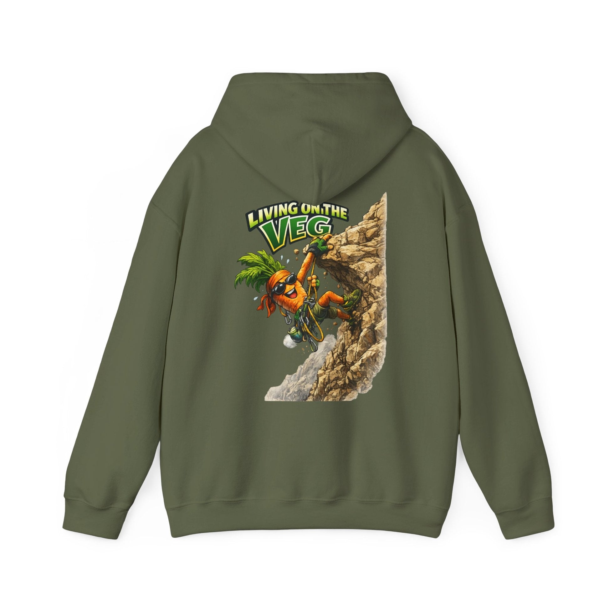 Living on the Veg Carrot Hoodie - SJM Print Store