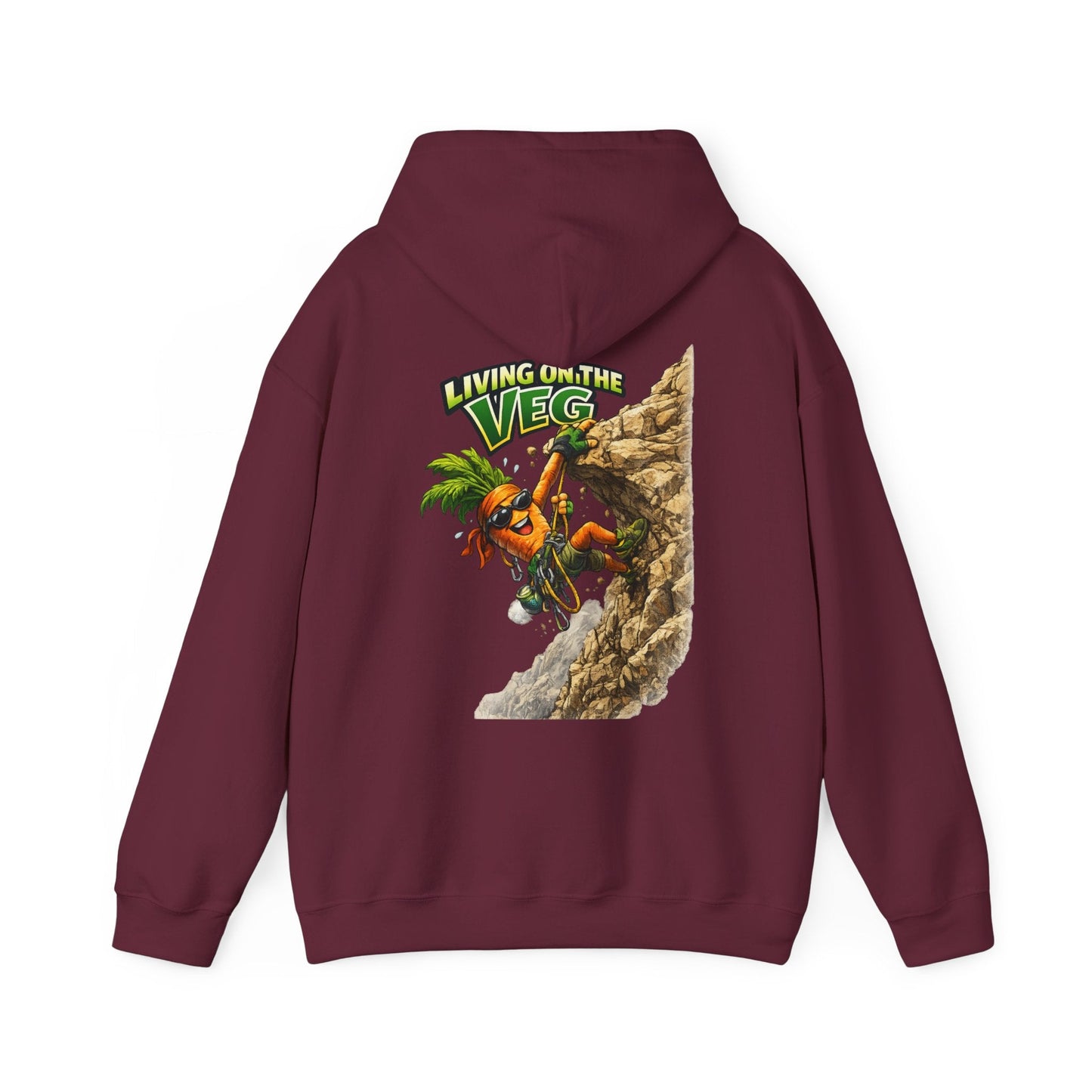 Living on the Veg Carrot Hoodie - SJM Print Store
