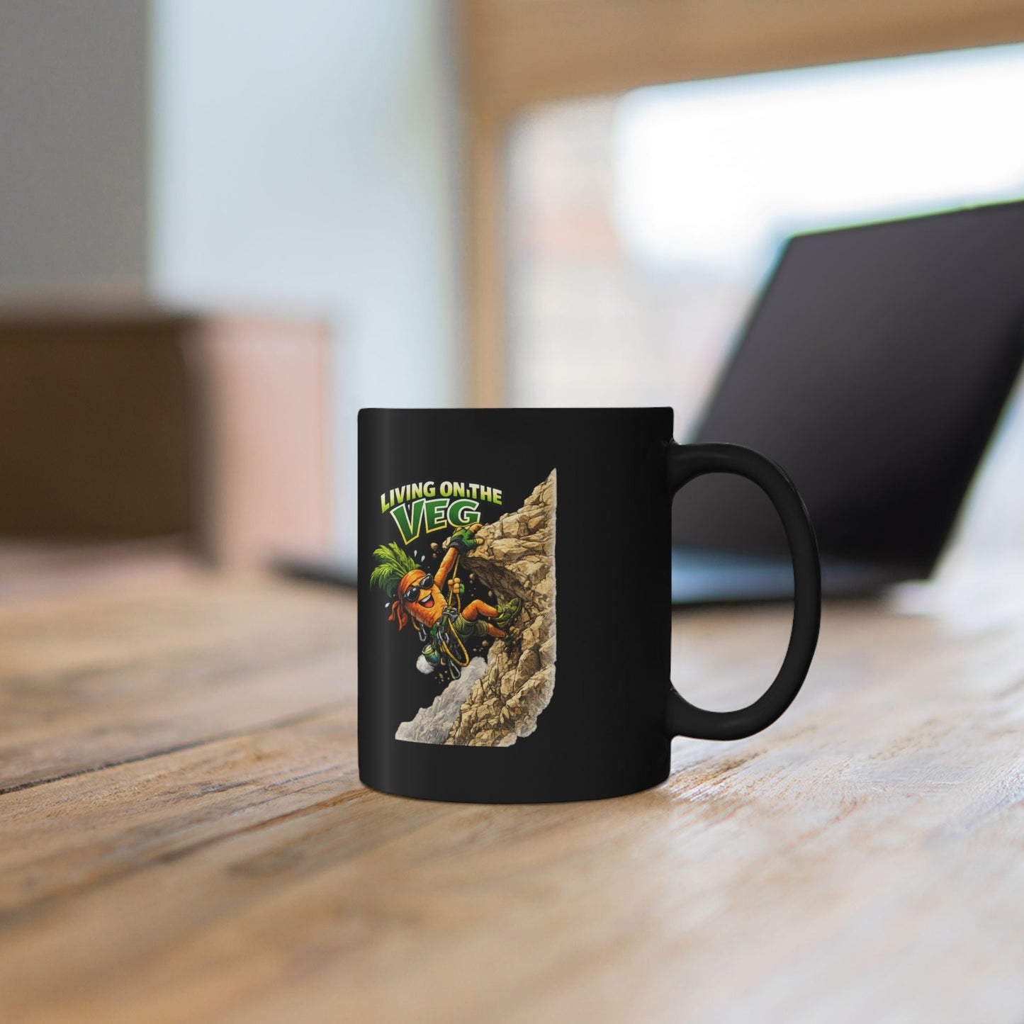 Living on the Veg Climber Carrot Mug - SJM Print Store