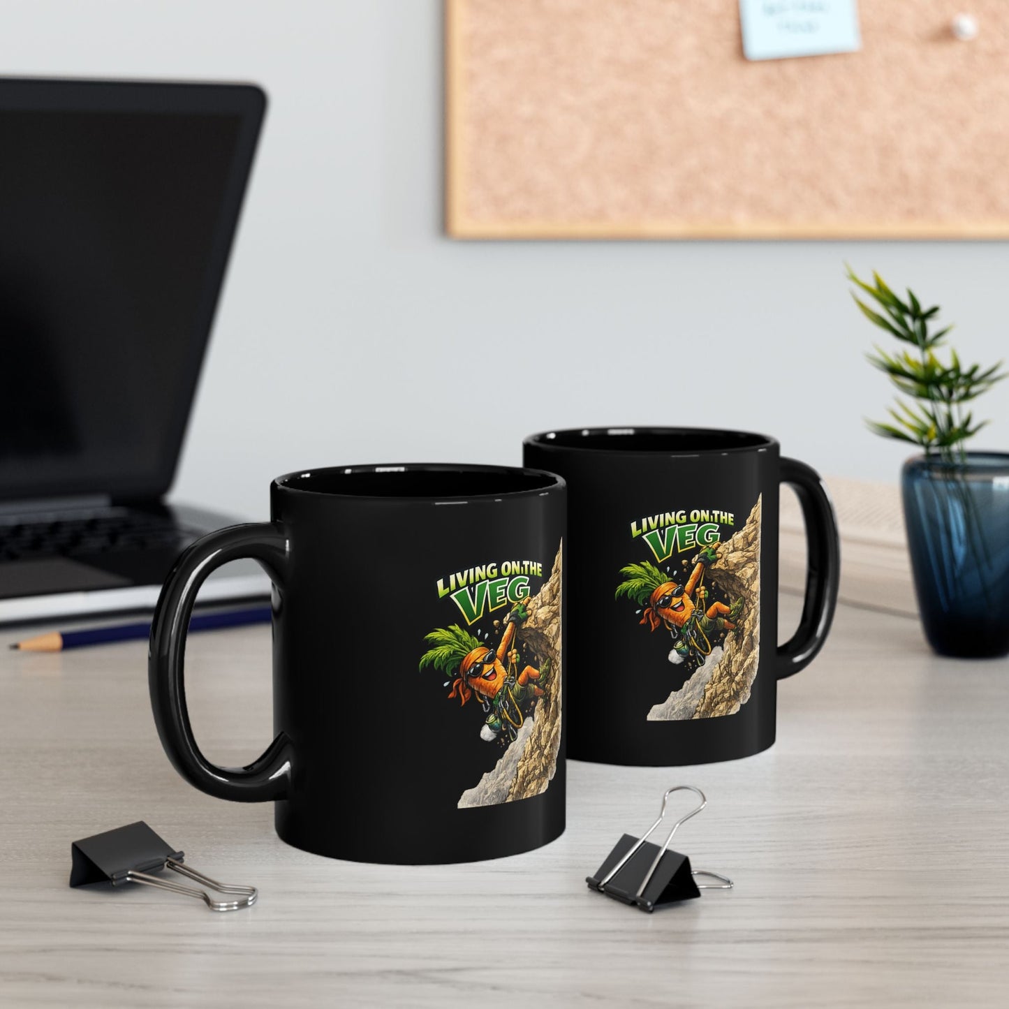 Living on the Veg Climber Carrot Mug - SJM Print Store