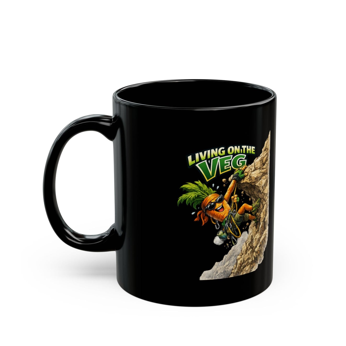 Living on the Veg Climber Carrot Mug - SJM Print Store