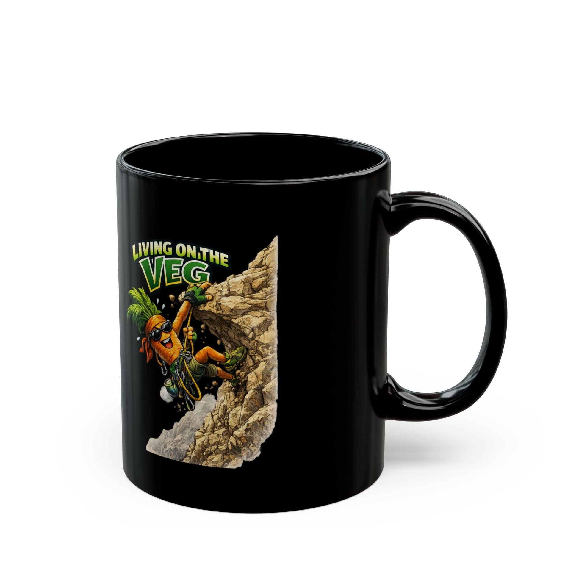 Living on the Veg Climber Carrot Mug - SJM Print Store