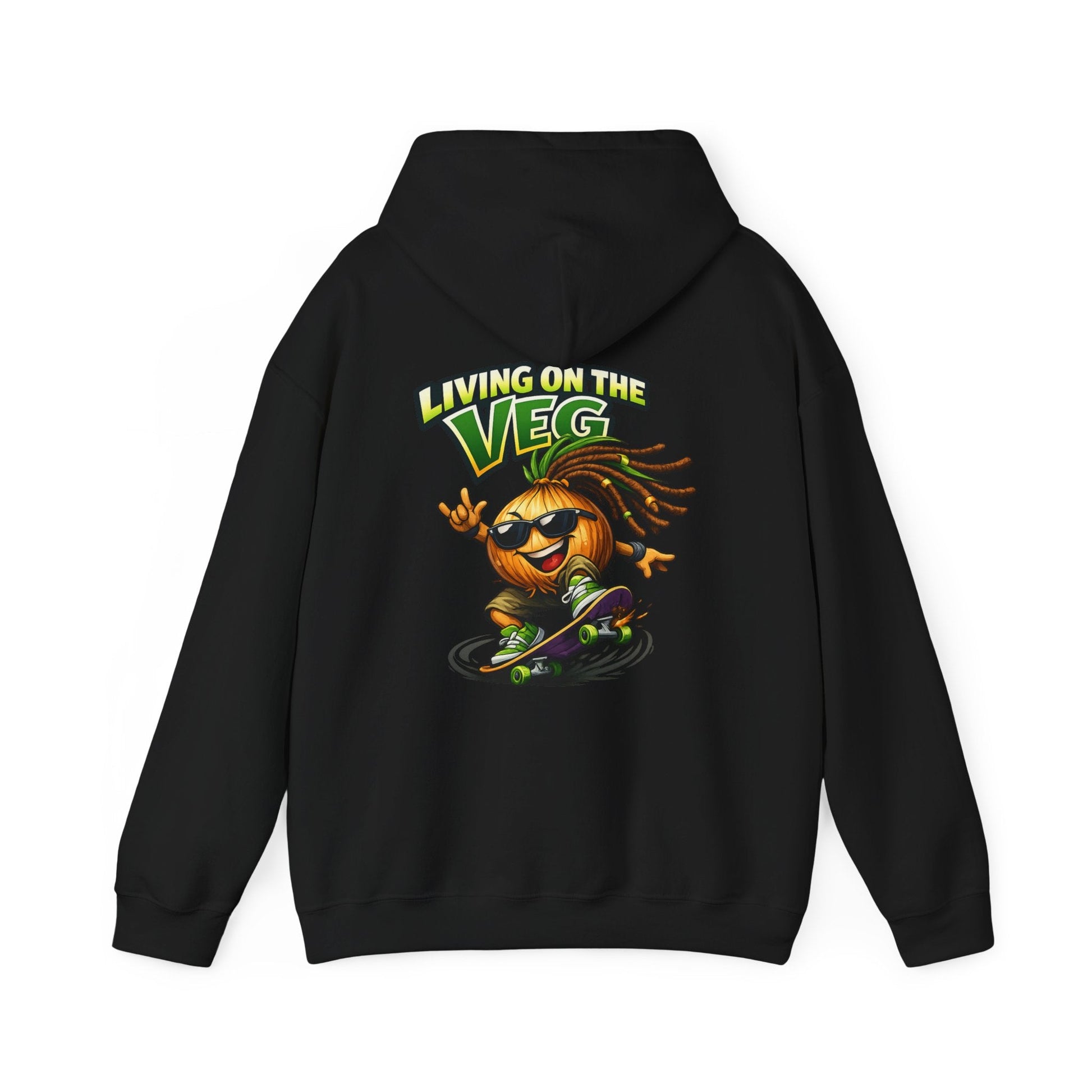 Living on the Veg Onion Skateboarder Hoodie - SJM Print Store