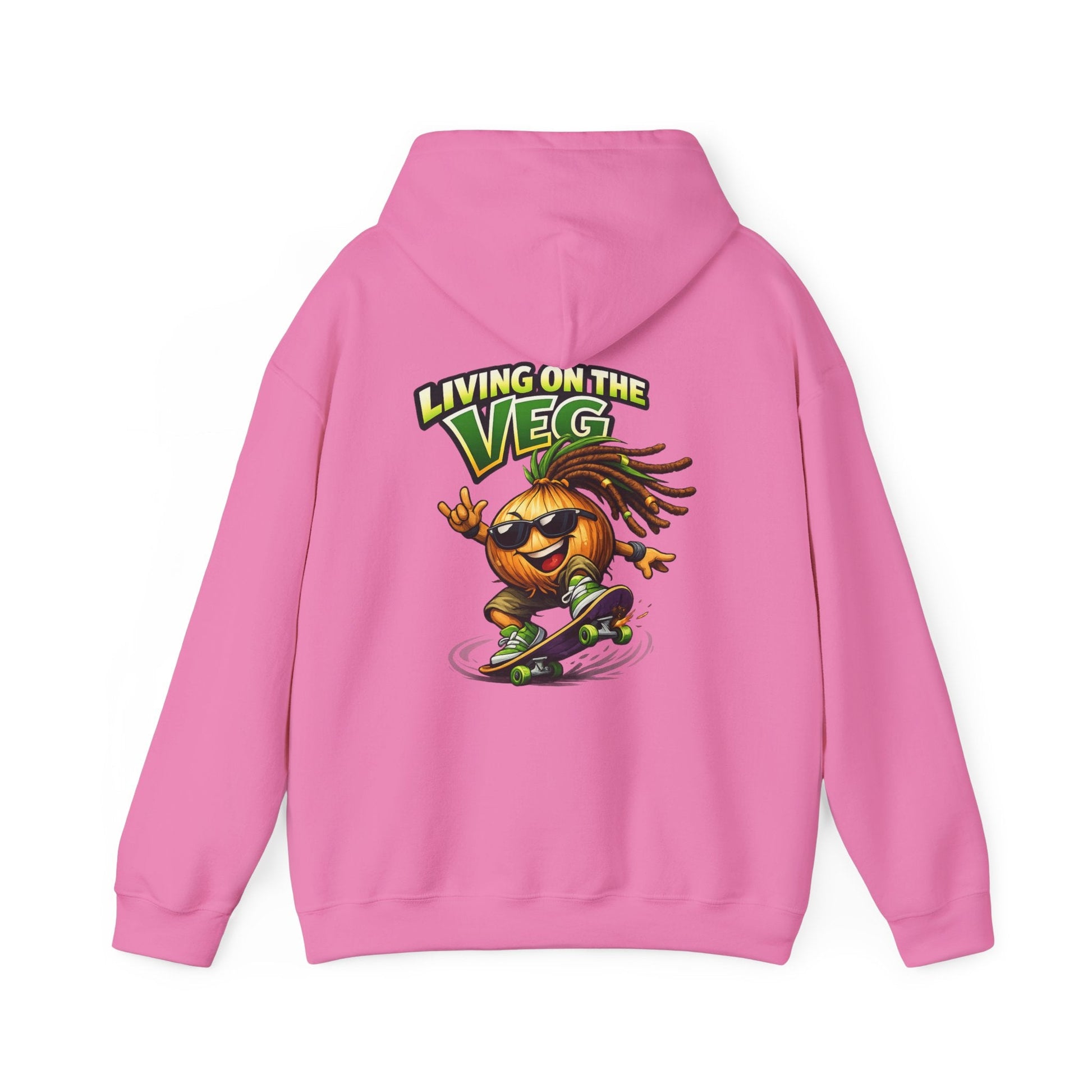 Living on the Veg Onion Skateboarder Hoodie - SJM Print Store