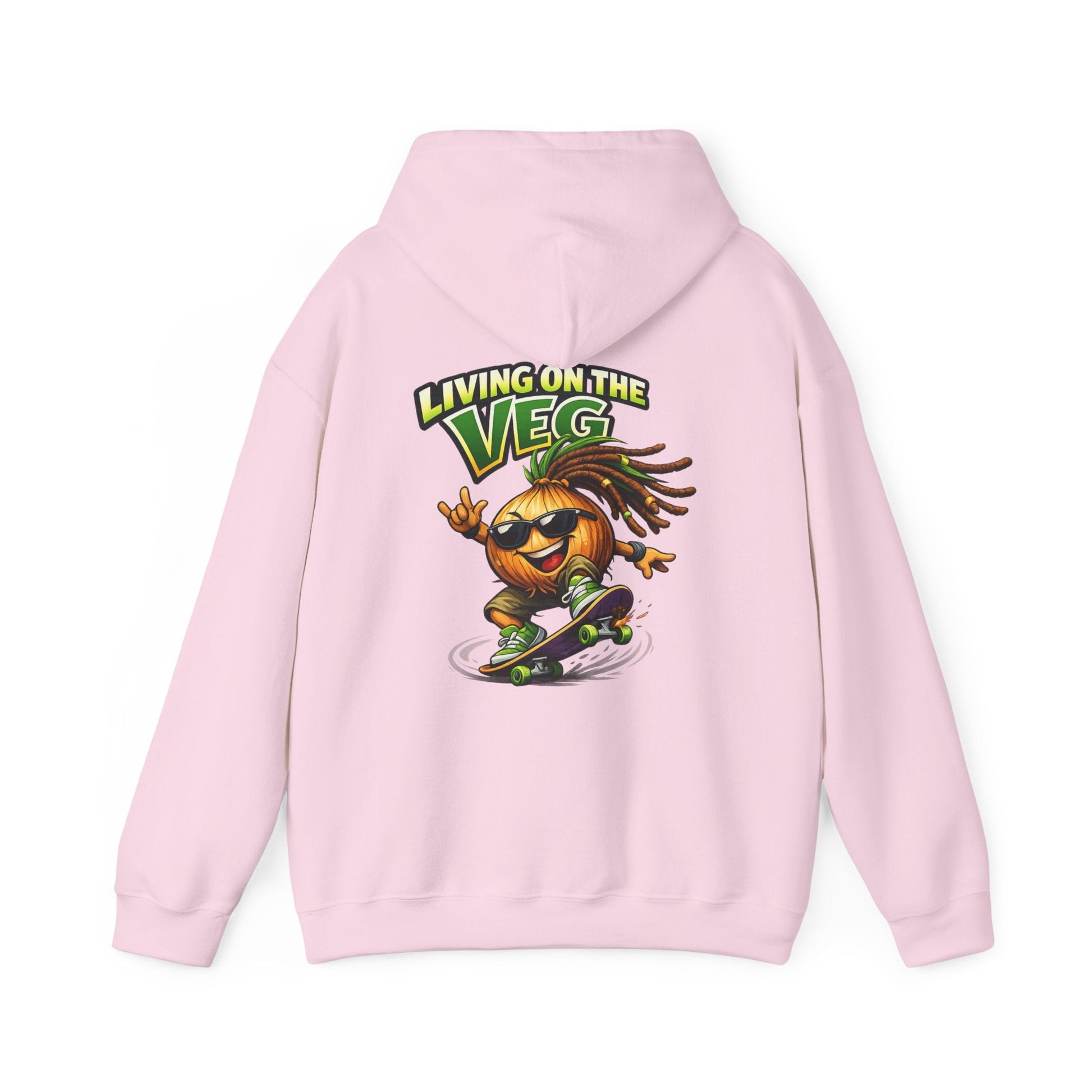 Living on the Veg Onion Skateboarder Hoodie - SJM Print Store