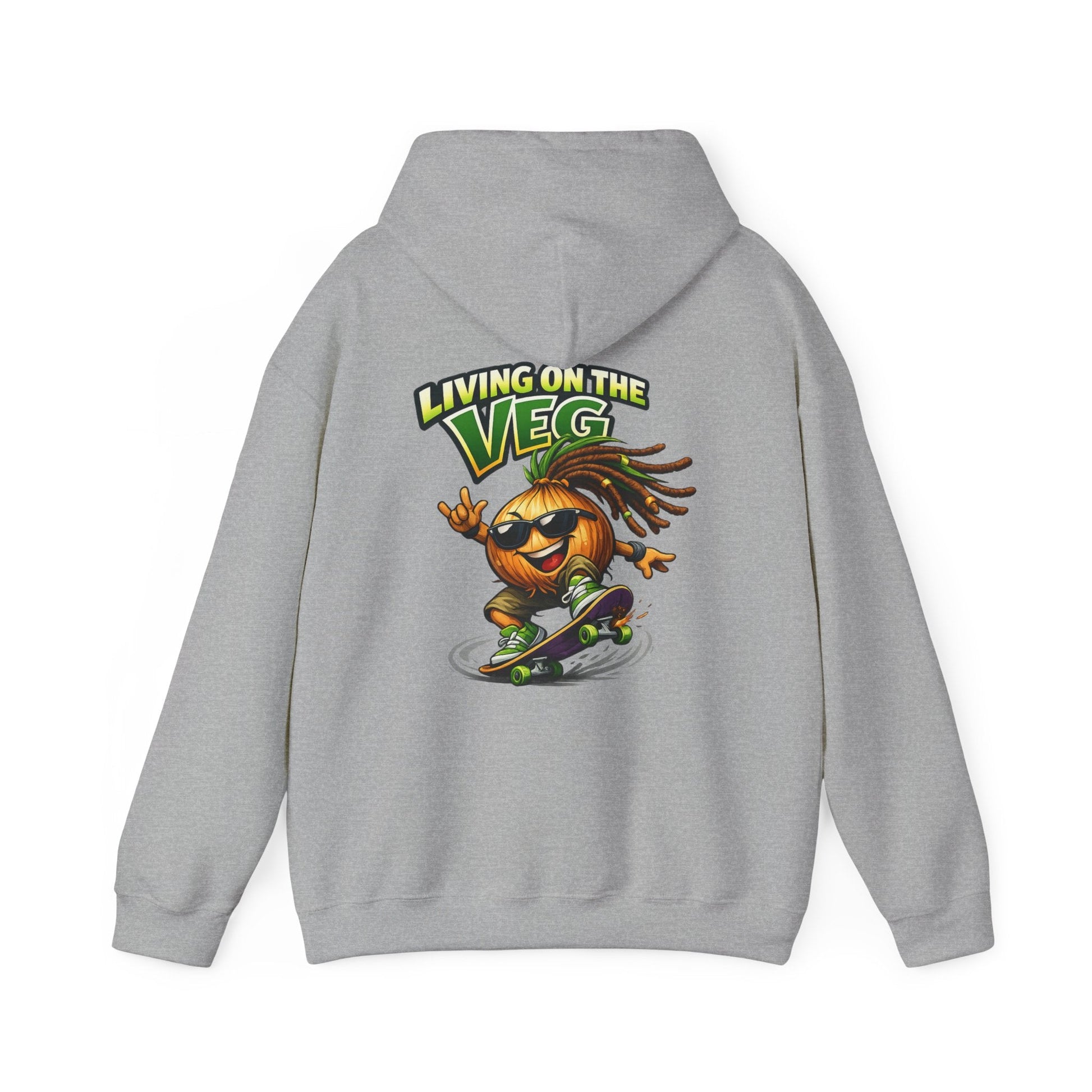 Living on the Veg Onion Skateboarder Hoodie - SJM Print Store