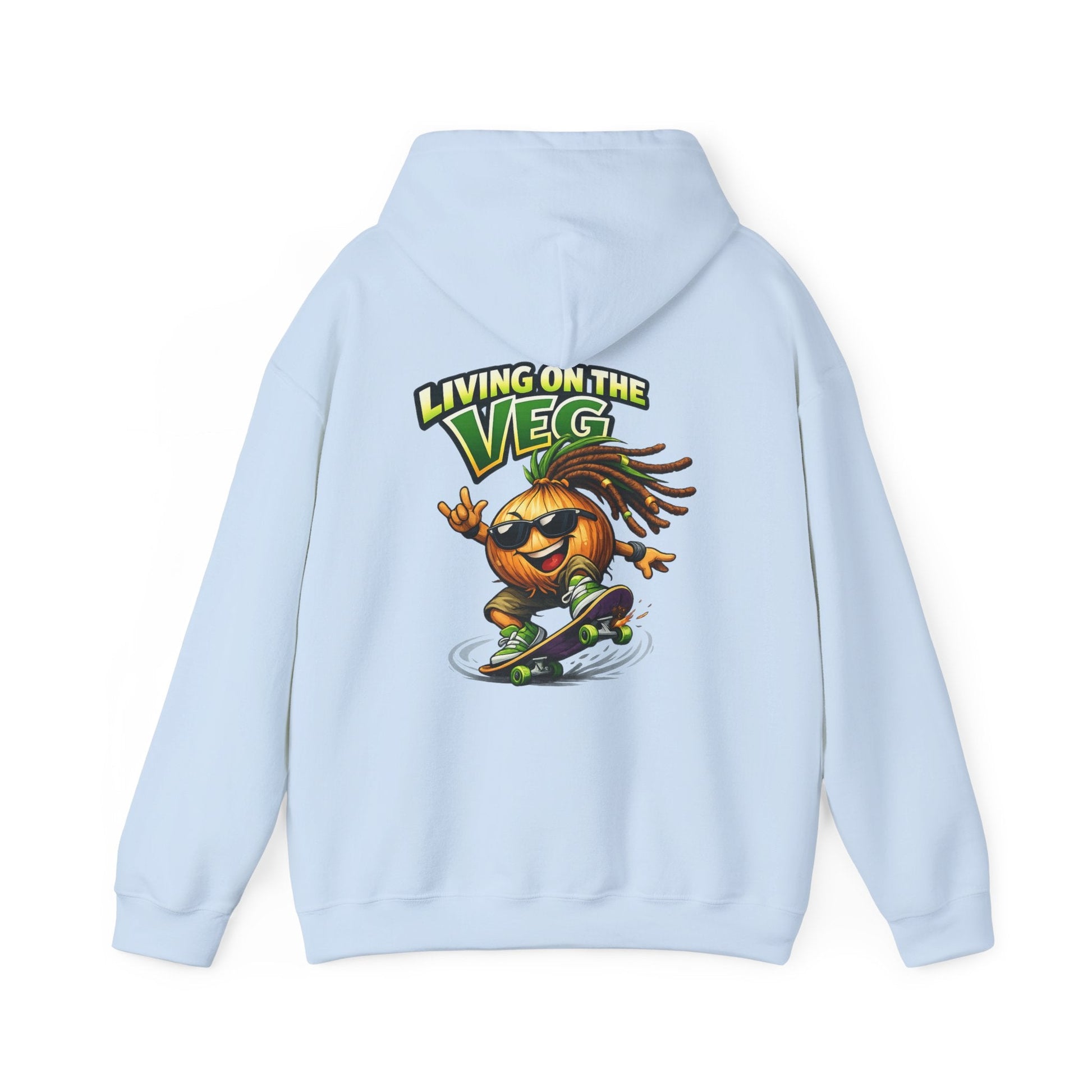 Living on the Veg Onion Skateboarder Hoodie - SJM Print Store