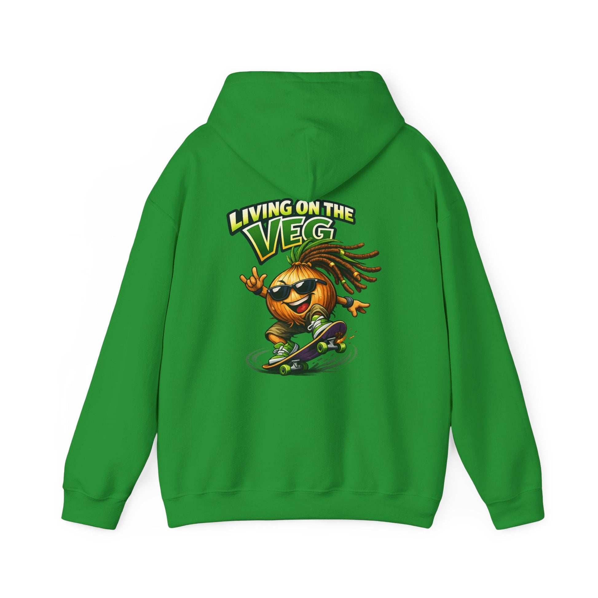 Living on the Veg Onion Skateboarder Hoodie - SJM Print Store
